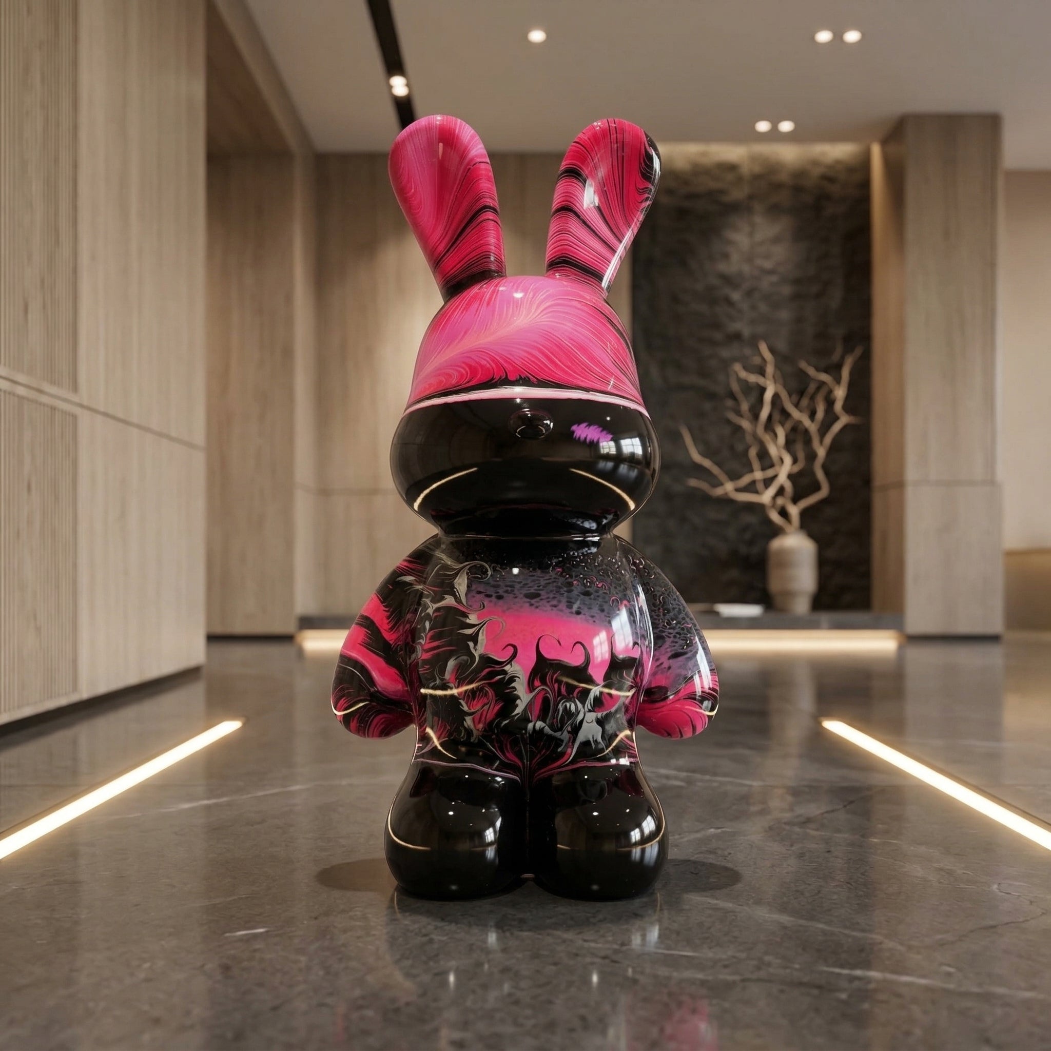 Vela-Fiberglass-Rabbit-Sculpture-Floor-Standing-VSFGS-667-01