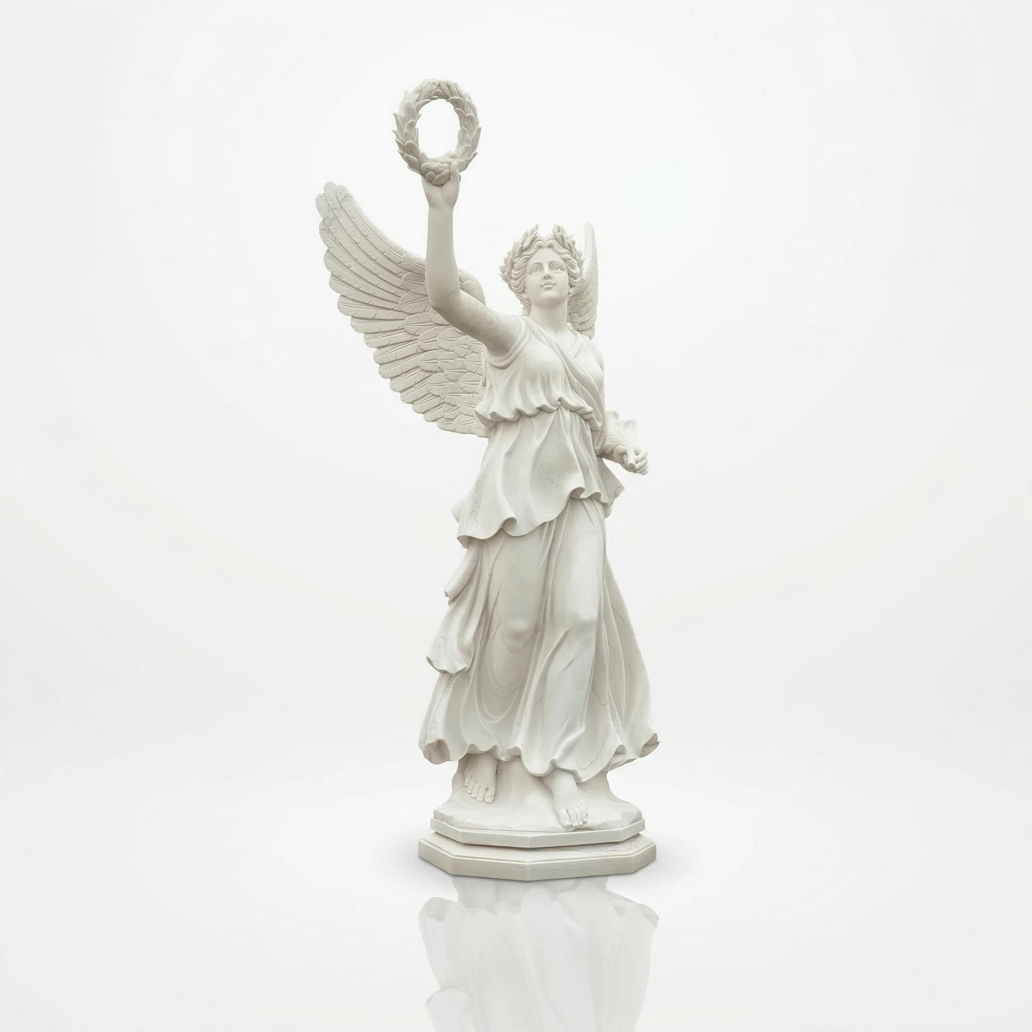 Vela-Natural-Marble-Winged-Female-Allegory-Sculpture-Garden-Pedestal-VSMS-3562-06