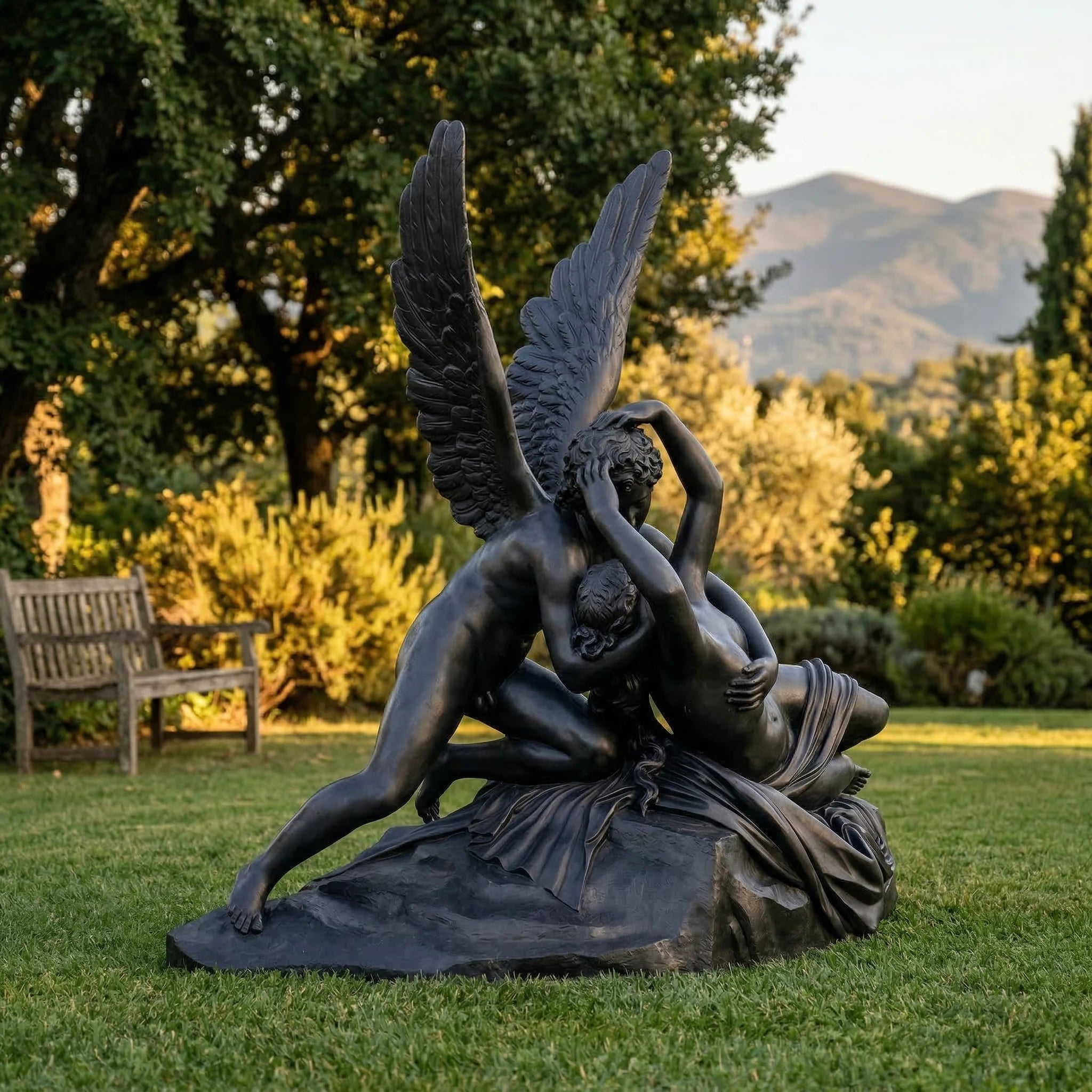 Vela-Natural-Marble-Winged-Figures-Sculpture-Garden-Focal-Point-VSMS-846-02