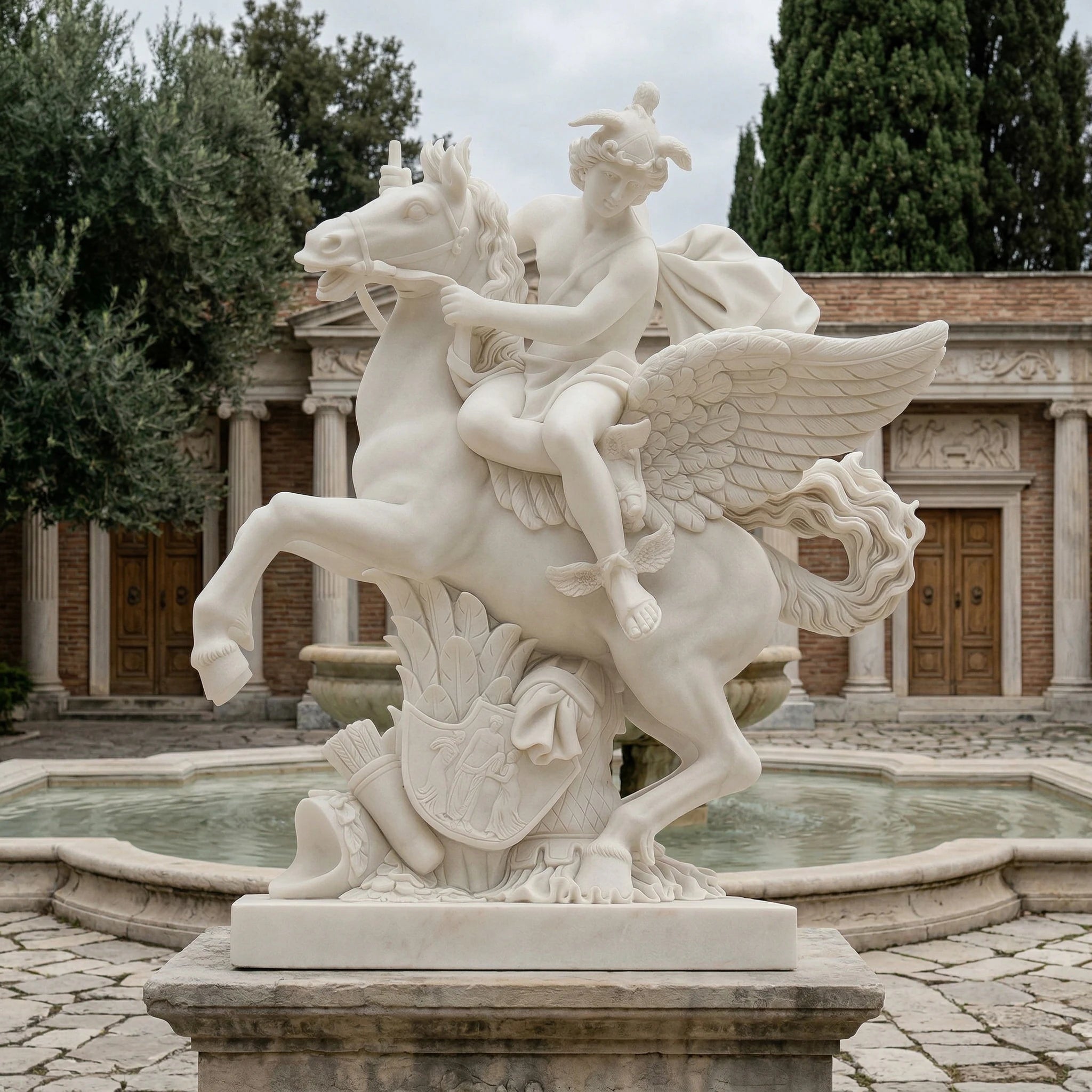 Vela-Natural-Marble-Winged-Horse-and-Cupid-Sculpture-Garden-Fountain-Placement-VSMS-538-01