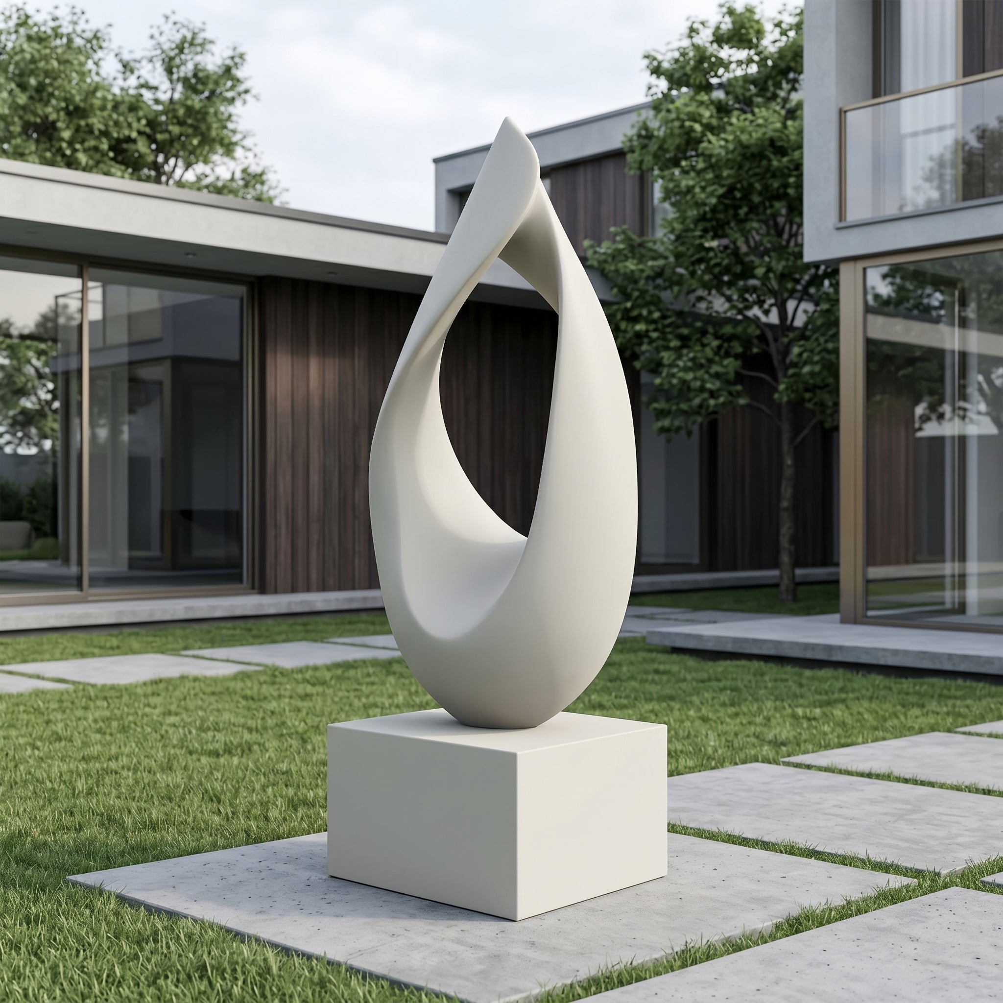 Vela-Stainless-Steel-Architectural-Geometric-Sculpture-Loop-Form-VSSSS-4826-02