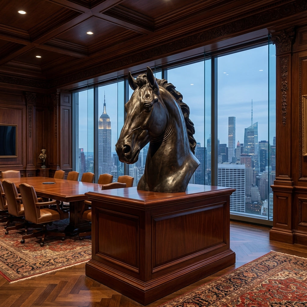 Incorporating Horse Sculptures into Executive Space Design