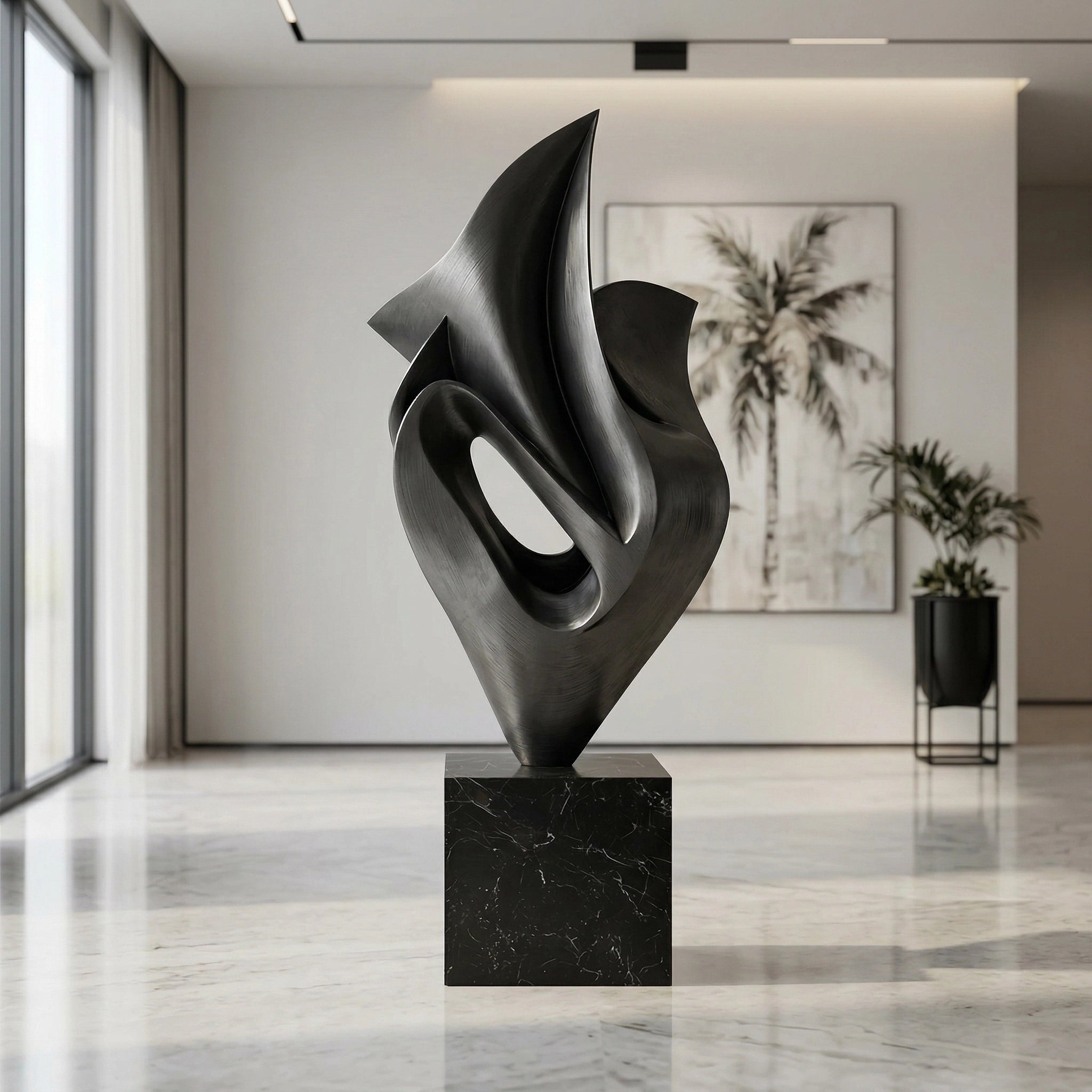 Vela-Bronze--Brass-Abstract-Ascent-Sculpture-Marble-Pedestal-VSBS-7542-01