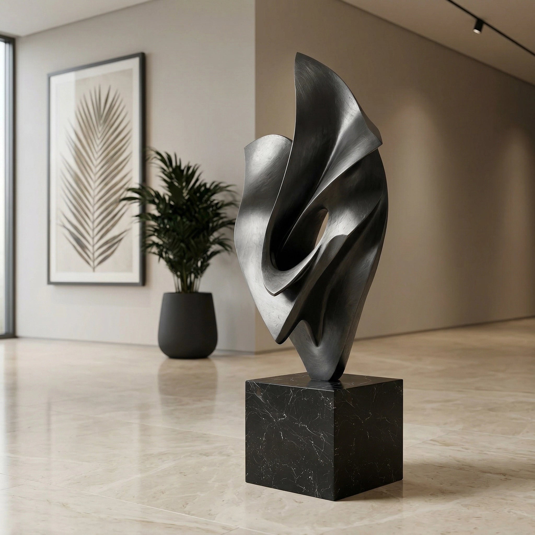 Vela-Bronze--Brass-Abstract-Ascent-Sculpture-Marble-Pedestal-VSBS-7542-02