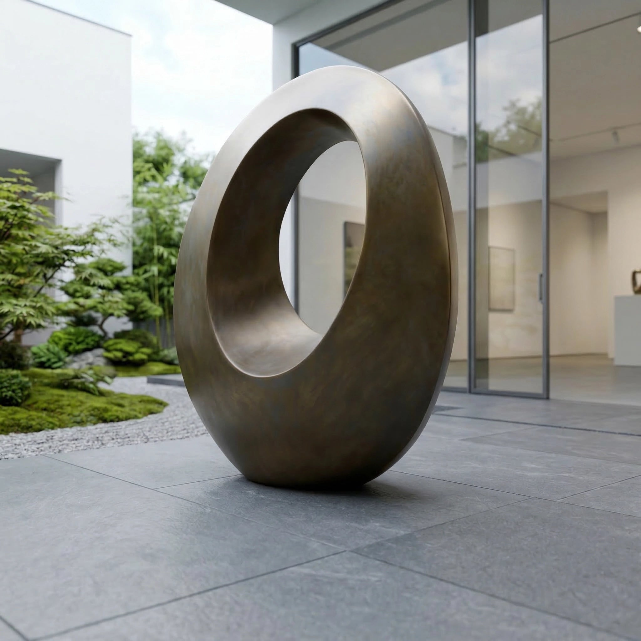 Vela-Bronze--Brass-Abstract-Biomorphic-Sculpture-Courtyard-Void-Form-VSBS-7844-03