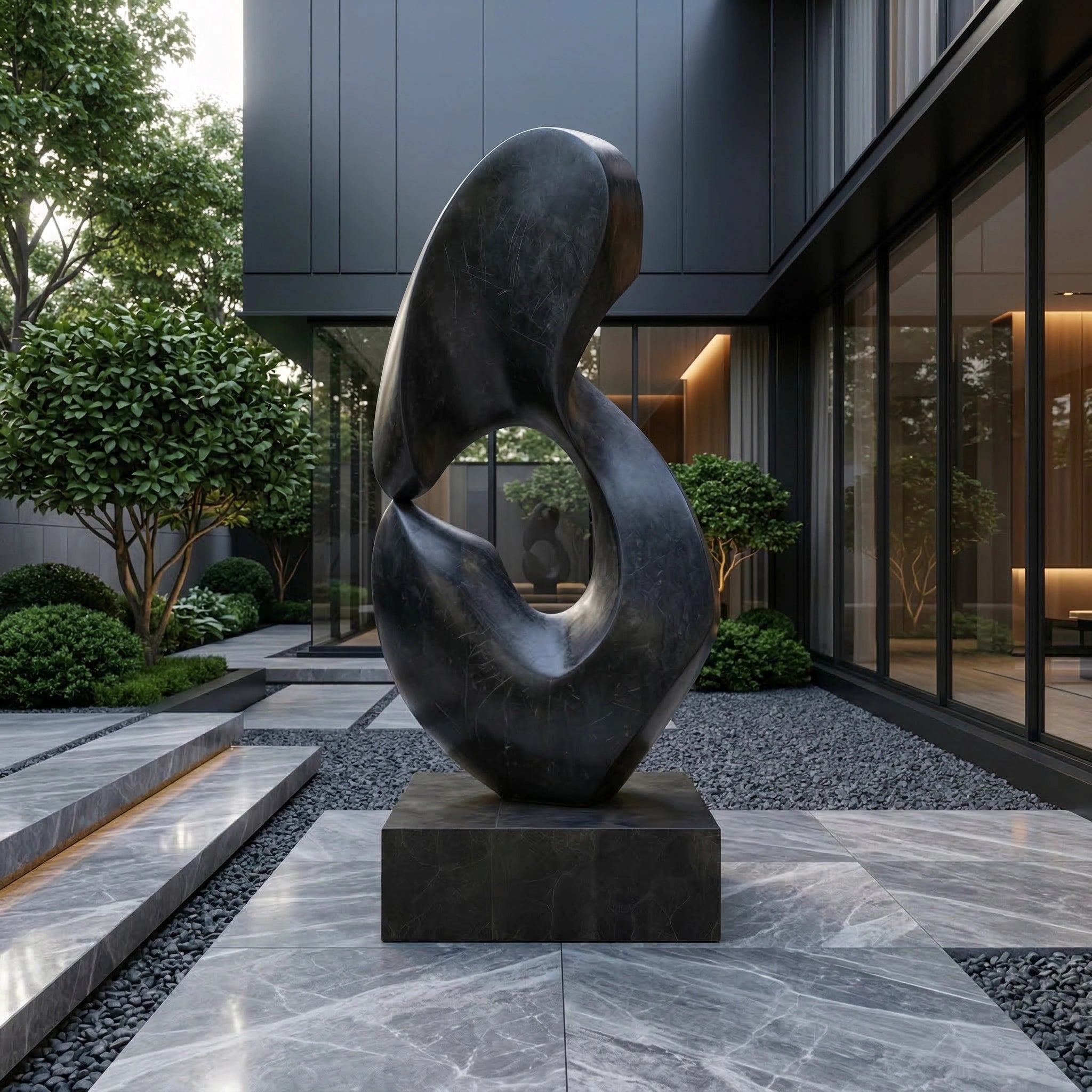 Vela-Bronze--Brass-Abstract-Biomorphic-Sculpture-Entrance-Plinth-VSBS-7068-02