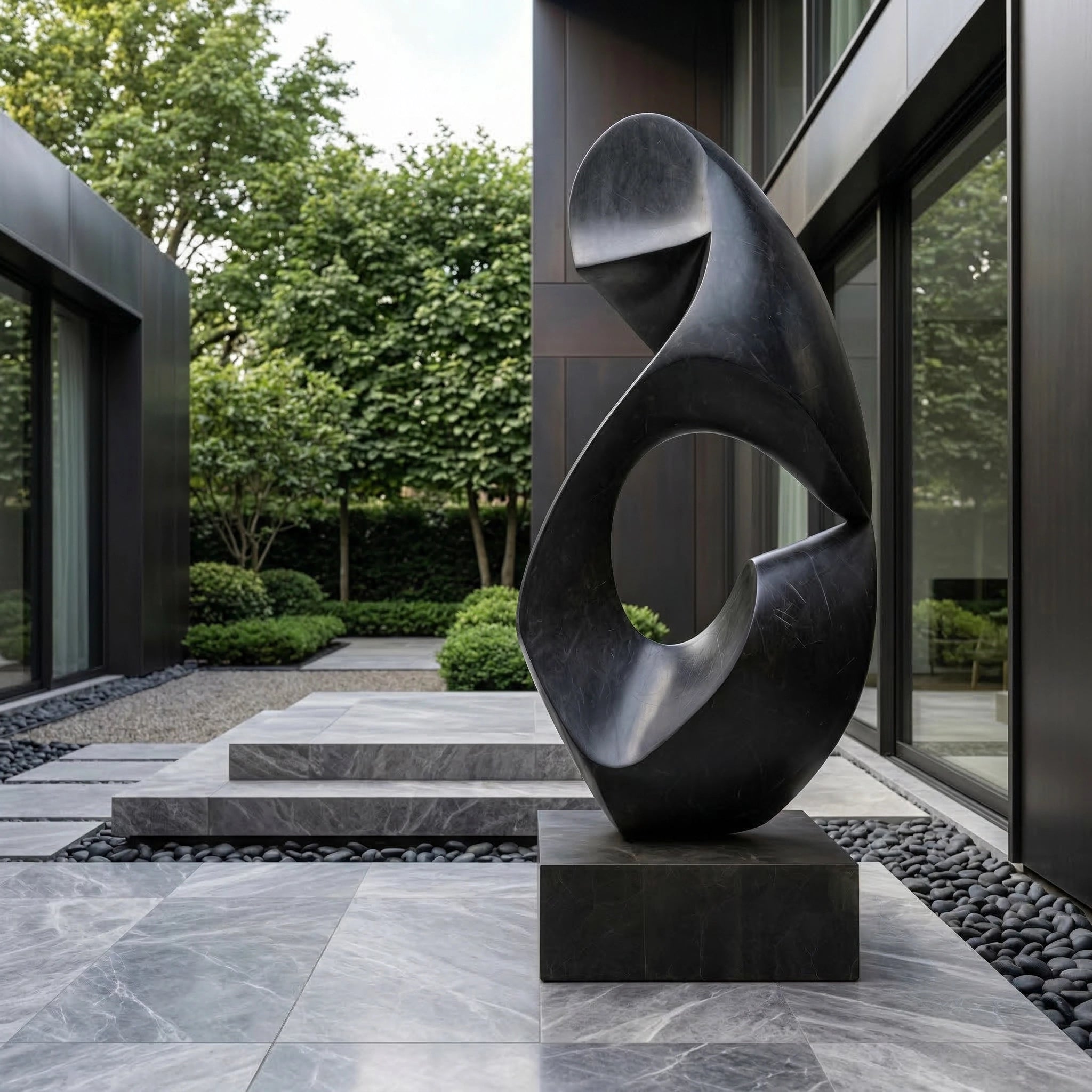 Vela-Bronze--Brass-Abstract-Biomorphic-Sculpture-Entrance-Plinth-VSBS-7068-04