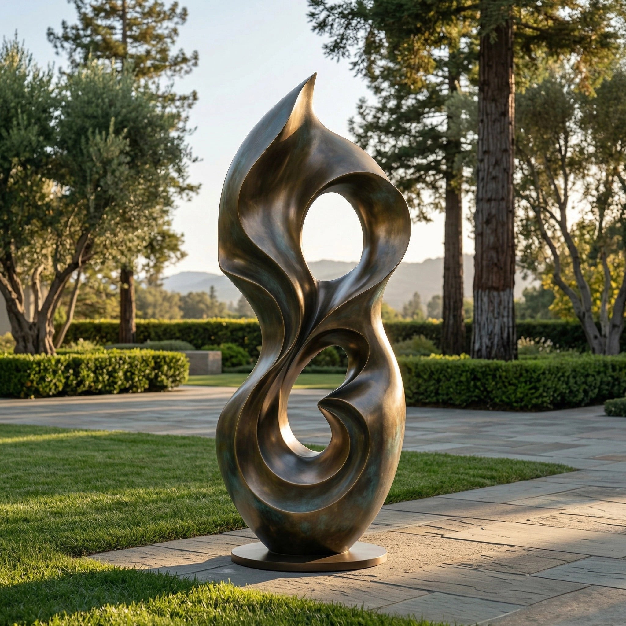 Vela-Bronze--Brass-Abstract-Biomorphic-Sculpture-Garden-Void-Form-VSBS-6881-02