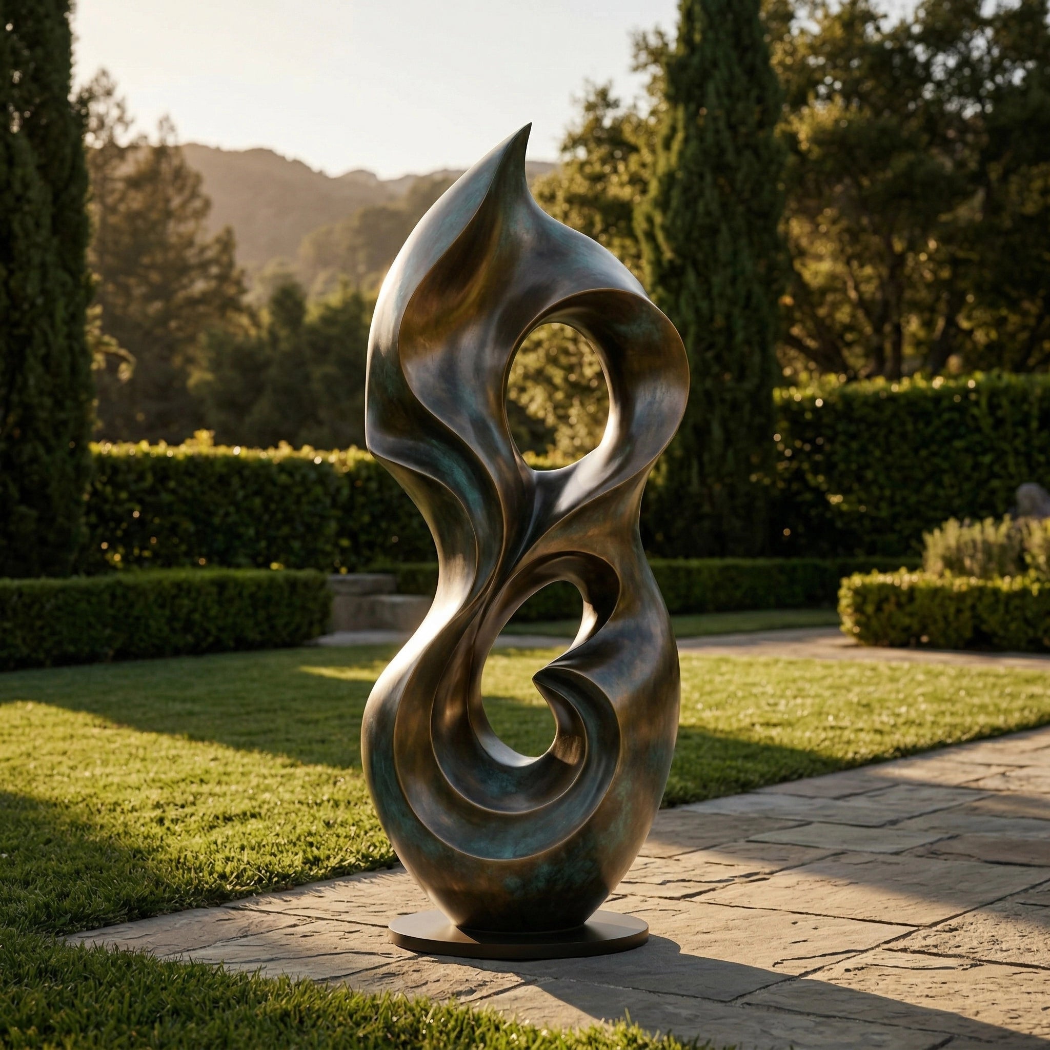 Vela-Bronze--Brass-Abstract-Biomorphic-Sculpture-Garden-Void-Form-VSBS-6881-04