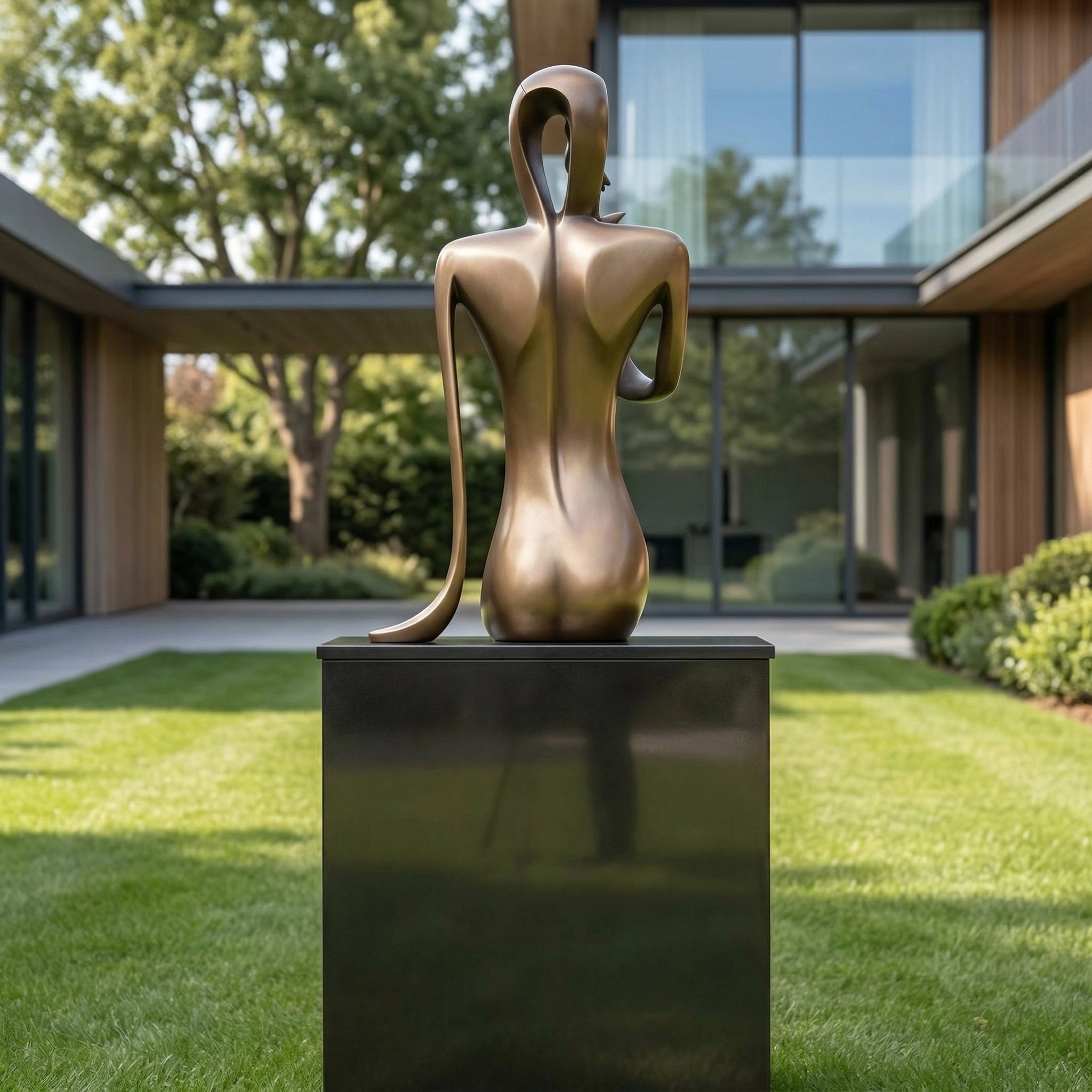 Vela-Bronze--Brass-Abstract-Figurative-Sculpture-Elongated-Silhouette-VSBS-5521-01