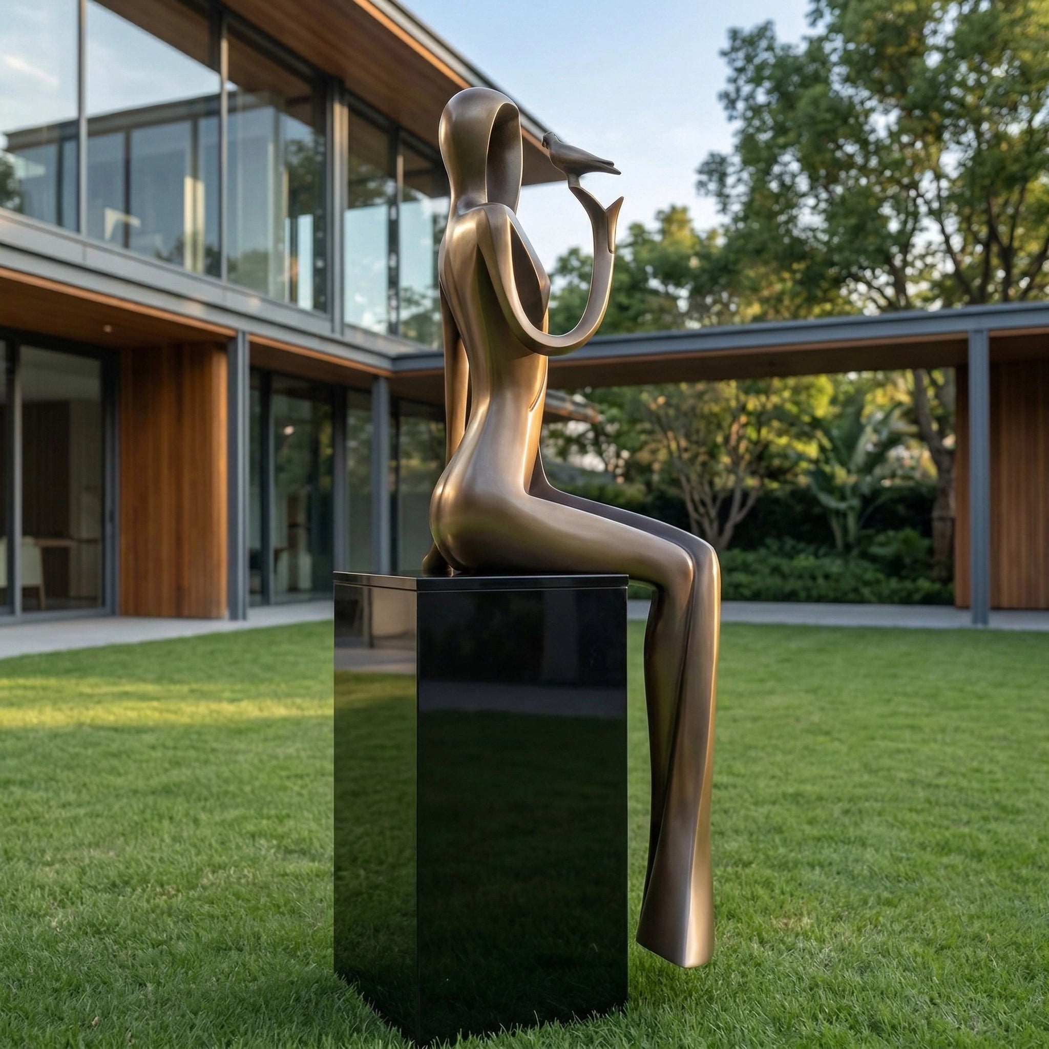 Vela-Bronze--Brass-Abstract-Figurative-Sculpture-Elongated-Silhouette-VSBS-5521-02
