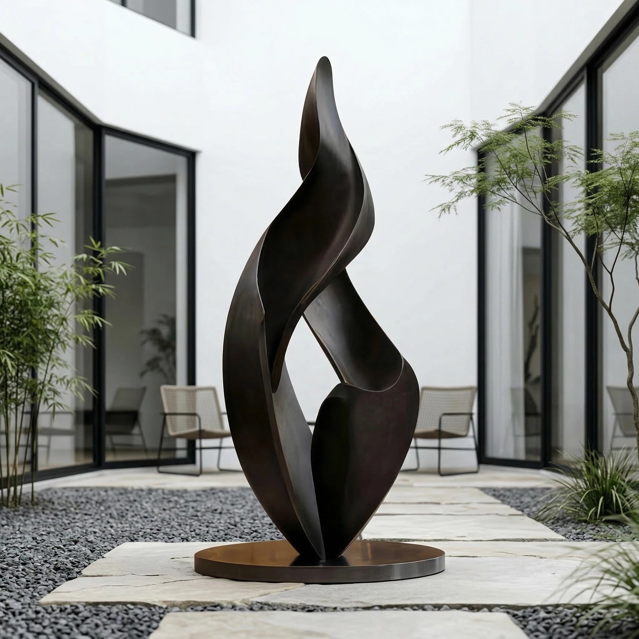 Vela-Bronze--Brass-Abstract-Flame-Sculpture-Courtyard-Statement-VSBS-9058-01