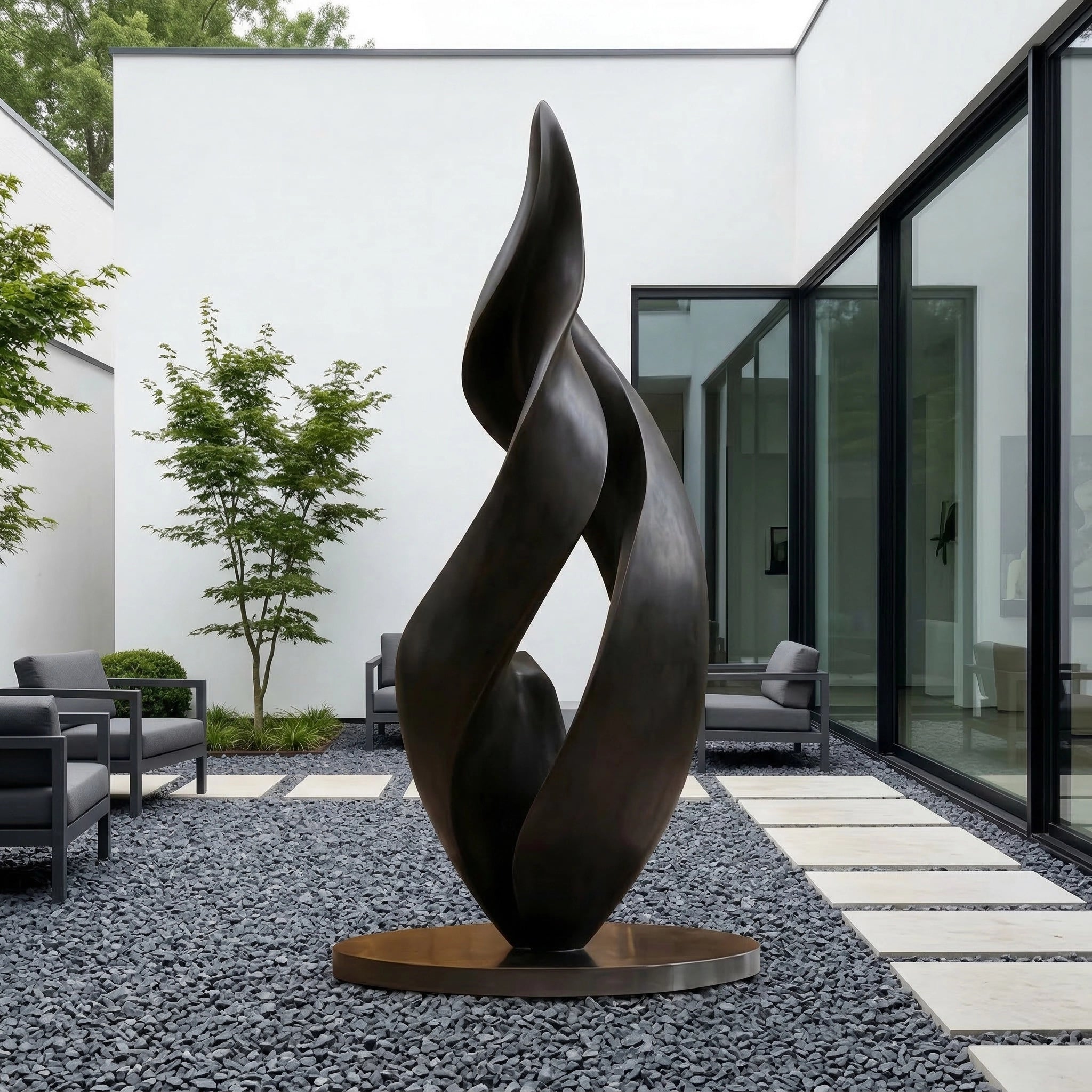 Vela-Bronze--Brass-Abstract-Flame-Sculpture-Courtyard-Statement-VSBS-9058-03