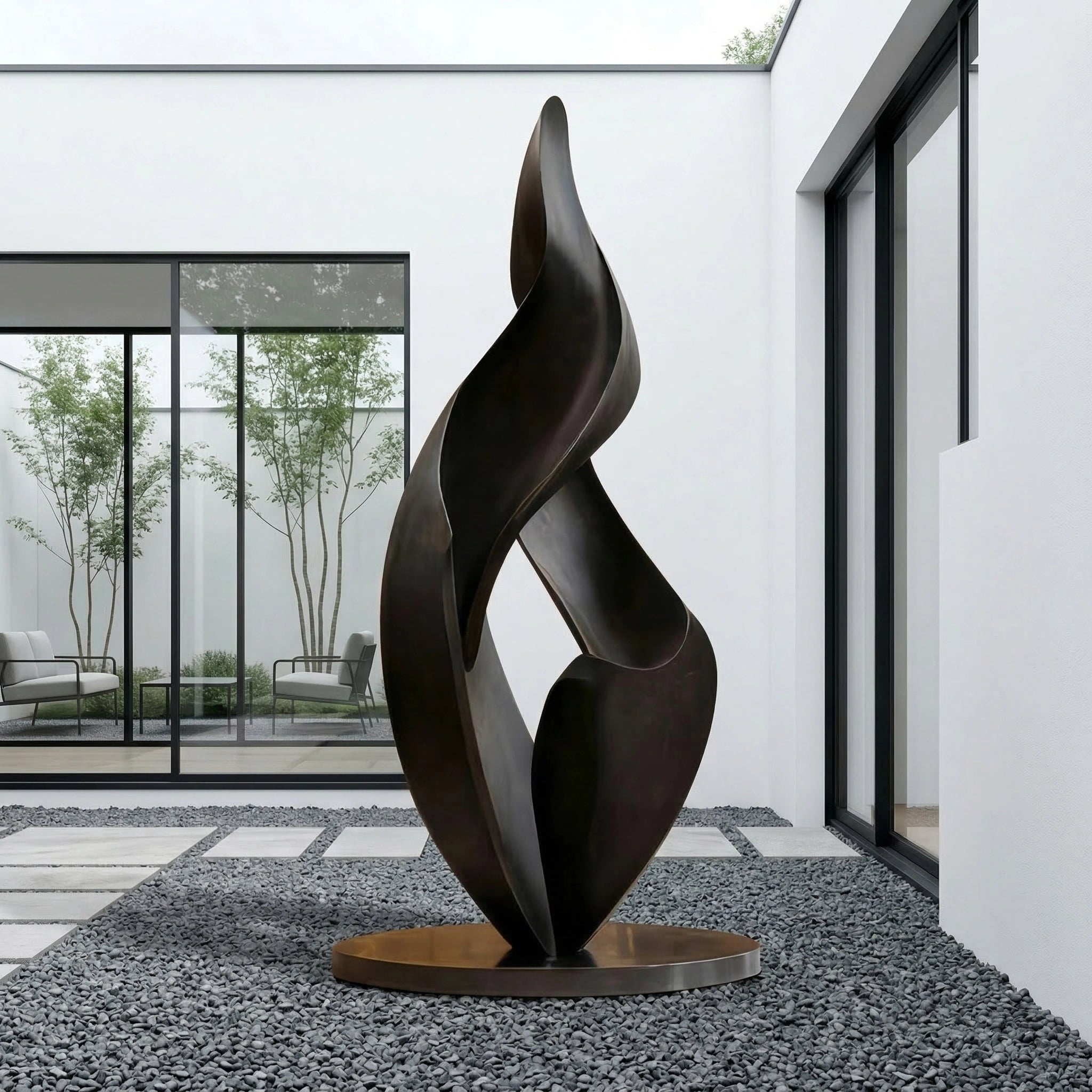 Vela-Bronze--Brass-Abstract-Flame-Sculpture-Courtyard-Statement-VSBS-9058-04