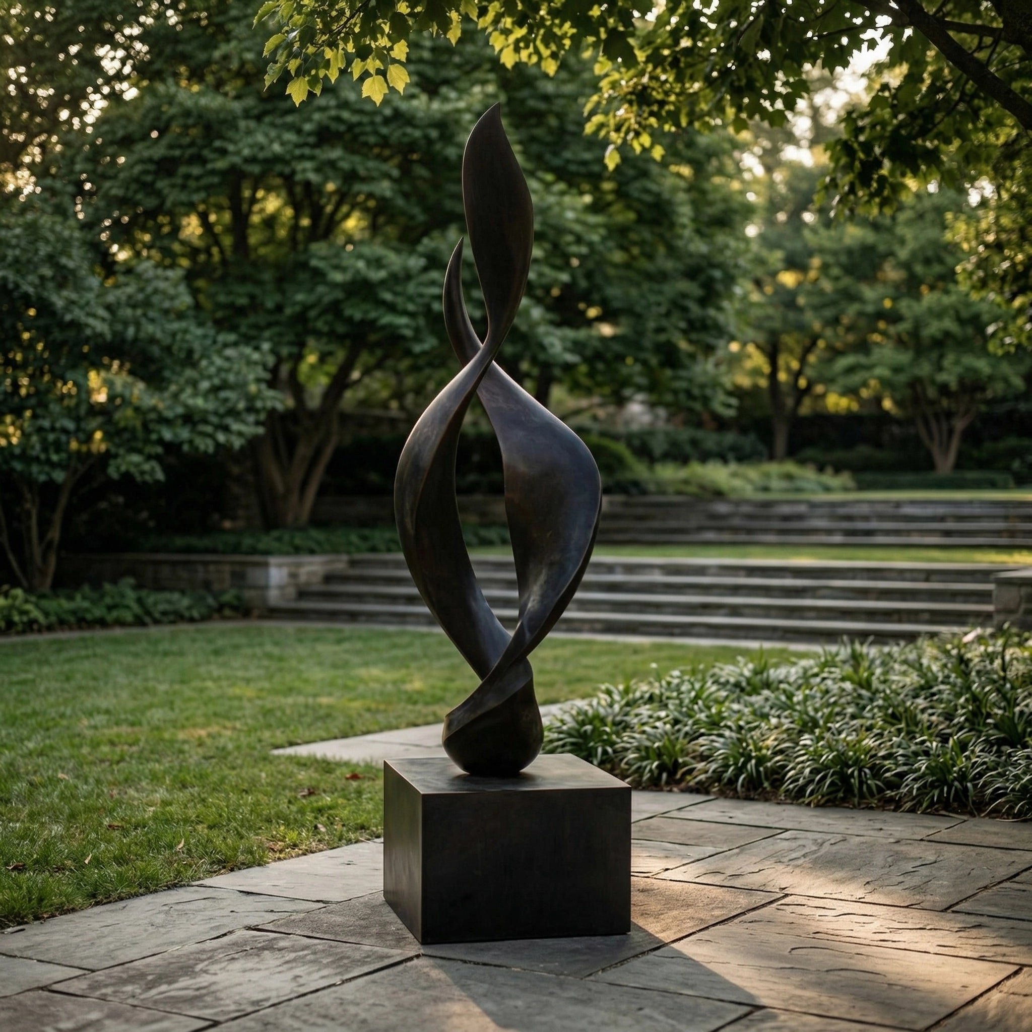 Vela-Bronze--Brass-Abstract-Flame-Sculpture-Garden-Courtyard-VSBS-6129-02