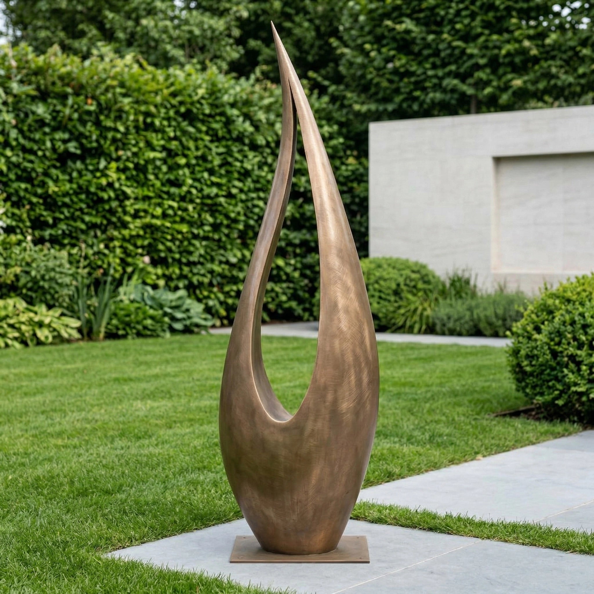Vela-Bronze--Brass-Abstract-Flame-Sculpture-Garden-Courtyard-VSBS-6827-01