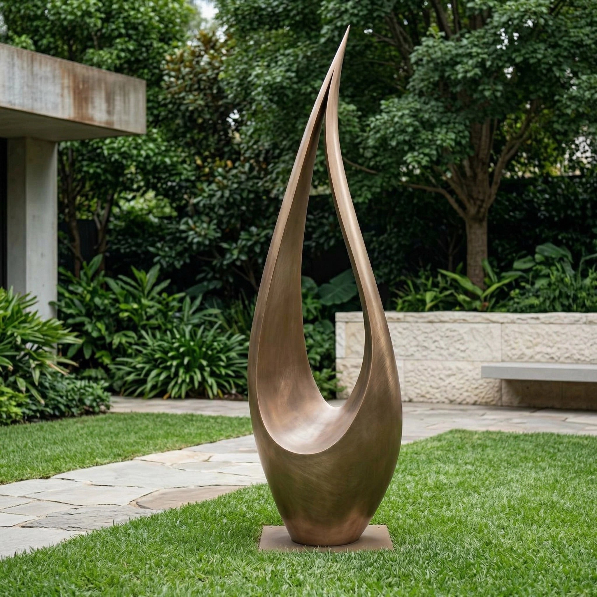 Vela-Bronze--Brass-Abstract-Flame-Sculpture-Garden-Courtyard-VSBS-6827-02