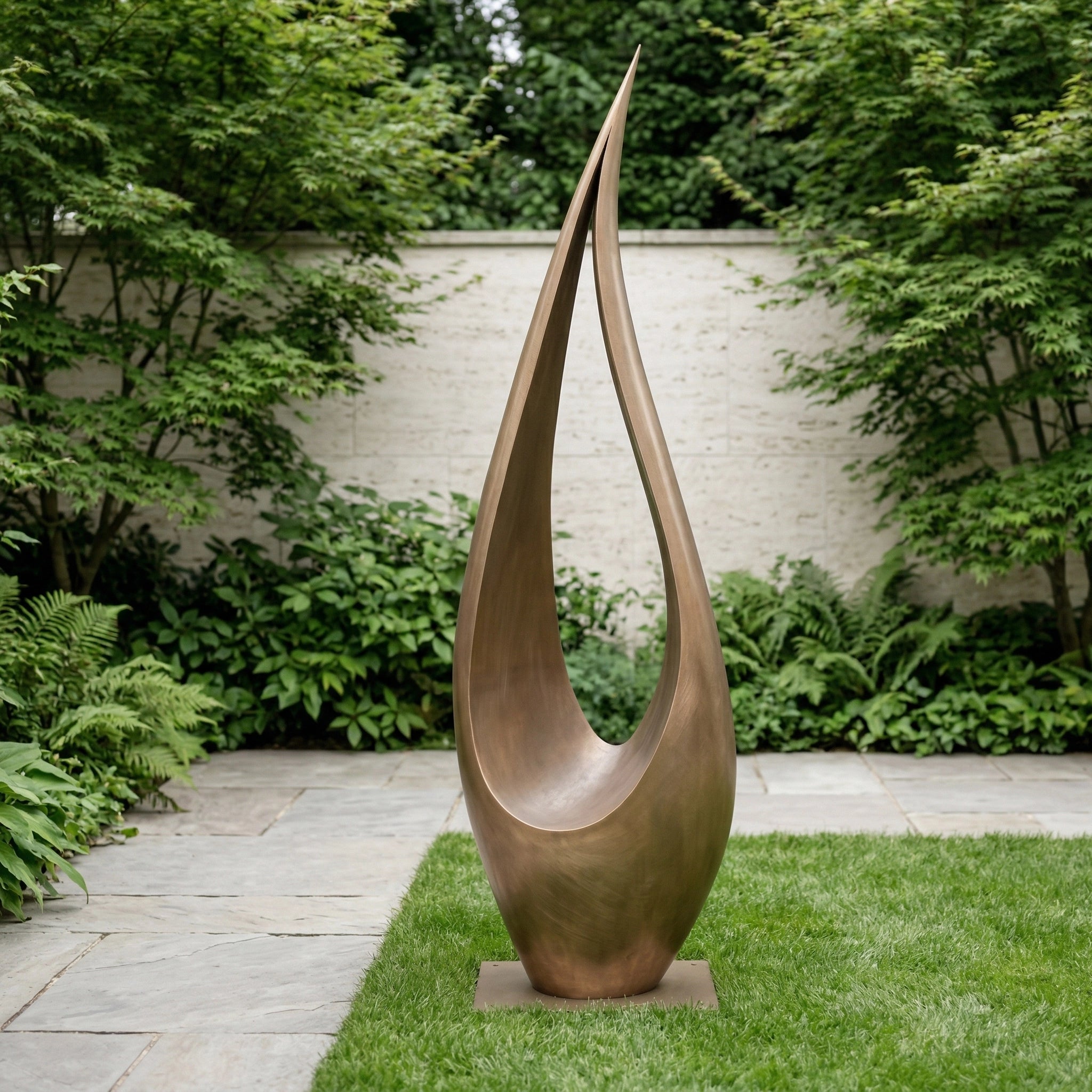 Vela-Bronze--Brass-Abstract-Flame-Sculpture-Garden-Courtyard-VSBS-6827-03