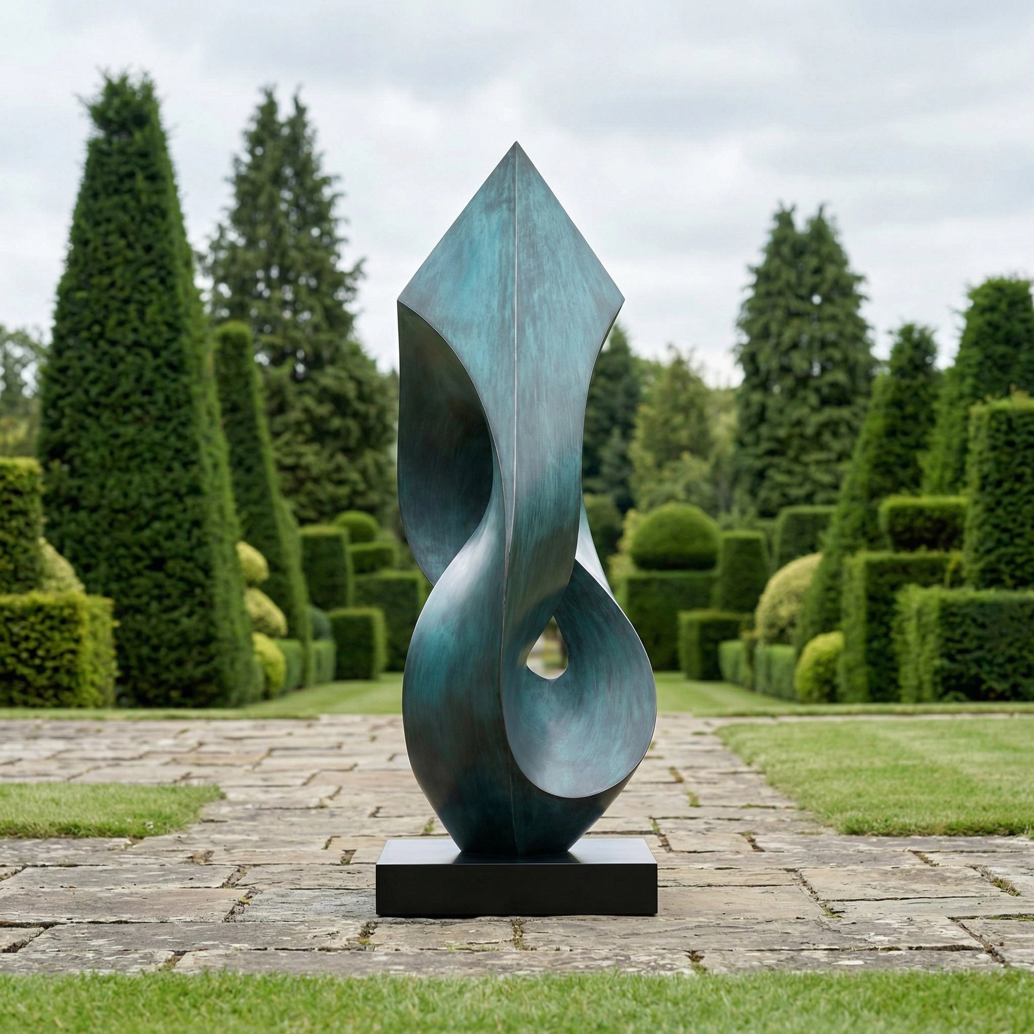 Vela-Bronze--Brass-Abstract-Flame-Sculpture-Garden-Pierced-Form-VSBS-7436-03