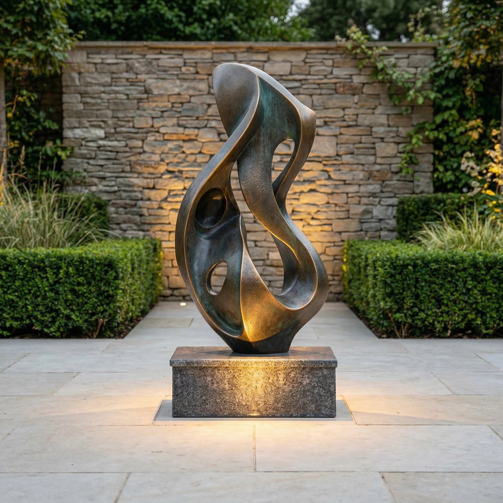 Vela-Bronze--Brass-Abstract-Flame-Sculpture-Looped-Garden-Form-VSBS-8417-02