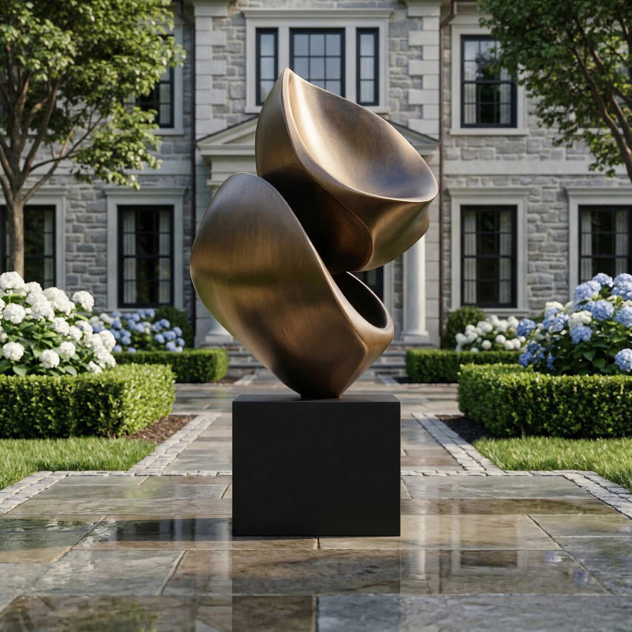 Vela-Bronze--Brass-Abstract-Form-Sculpture-Garden-Plinth-VSBS-6907-03