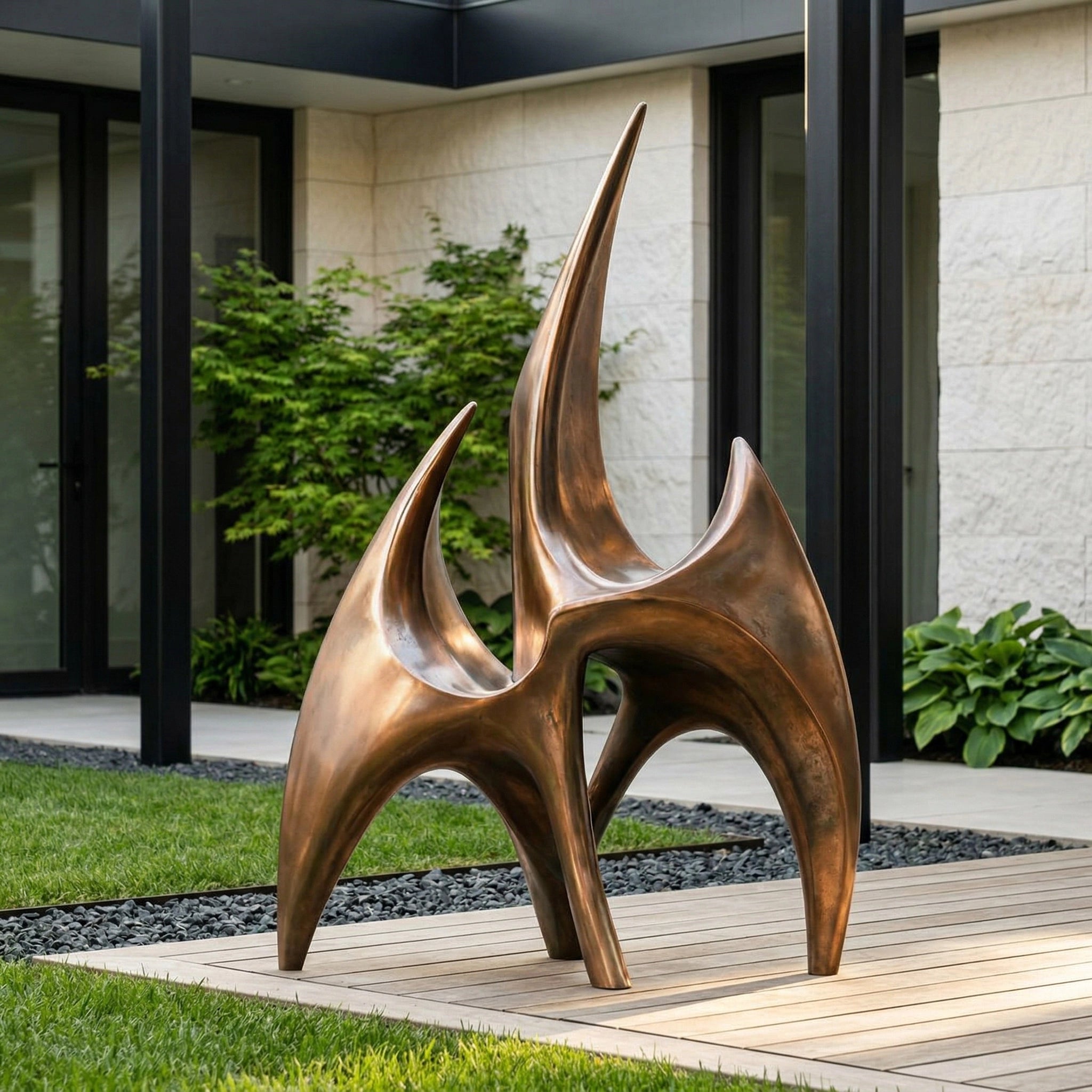Vela-Bronze--Brass-Abstract-Horn-Form-Sculpture-Courtyard-Floor-Statement-VSBS-8357-04