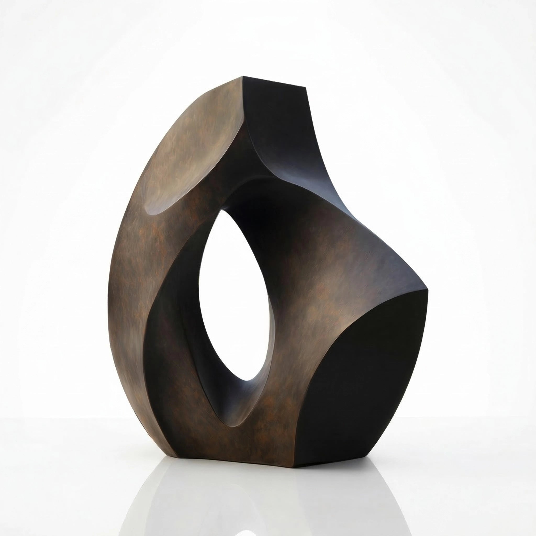 Vela-Bronze--Brass-Abstract-Loop-Sculpture-Foyer-Centerpiece-VSBS-7311-05