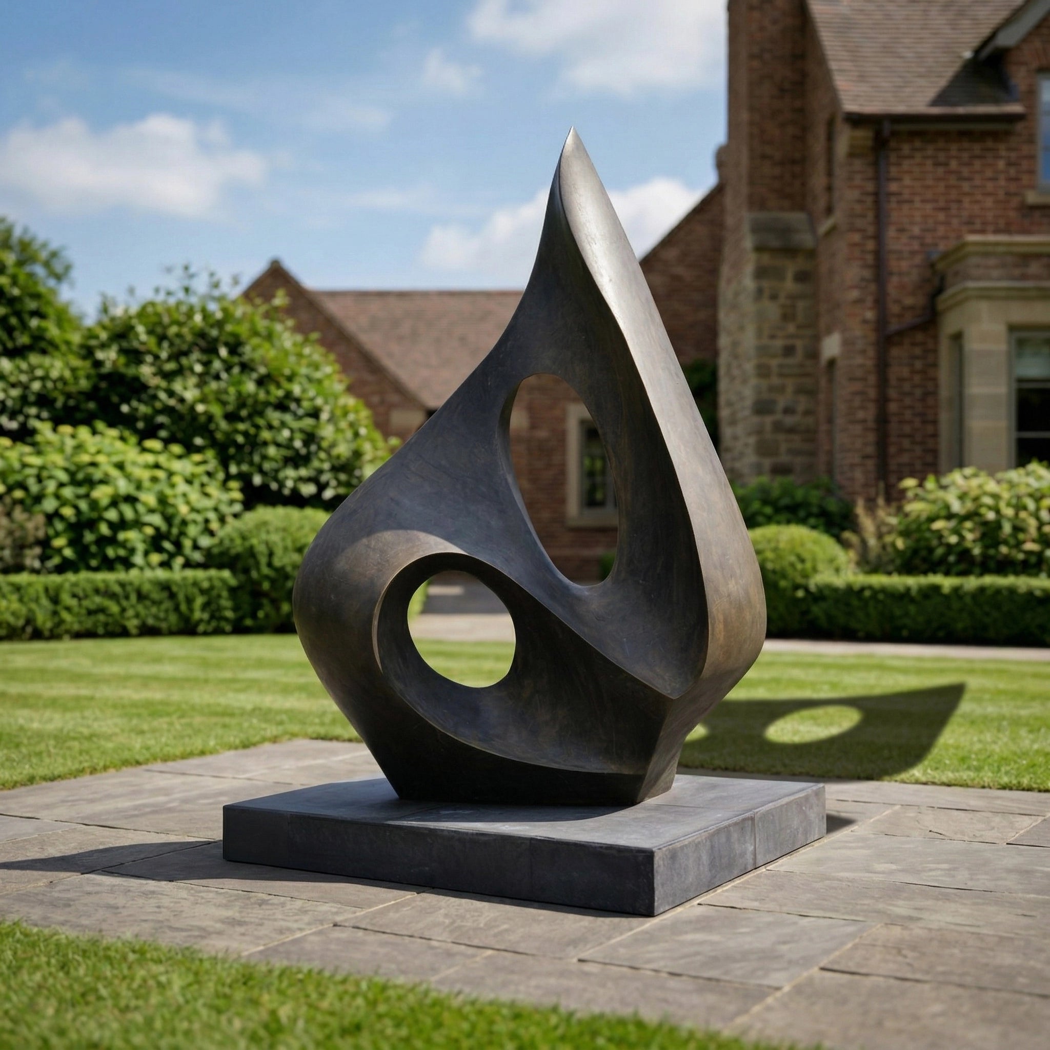 Vela-Bronze--Brass-Abstract-Loop-Sculpture-Garden-Placement-VSBS-7814-01