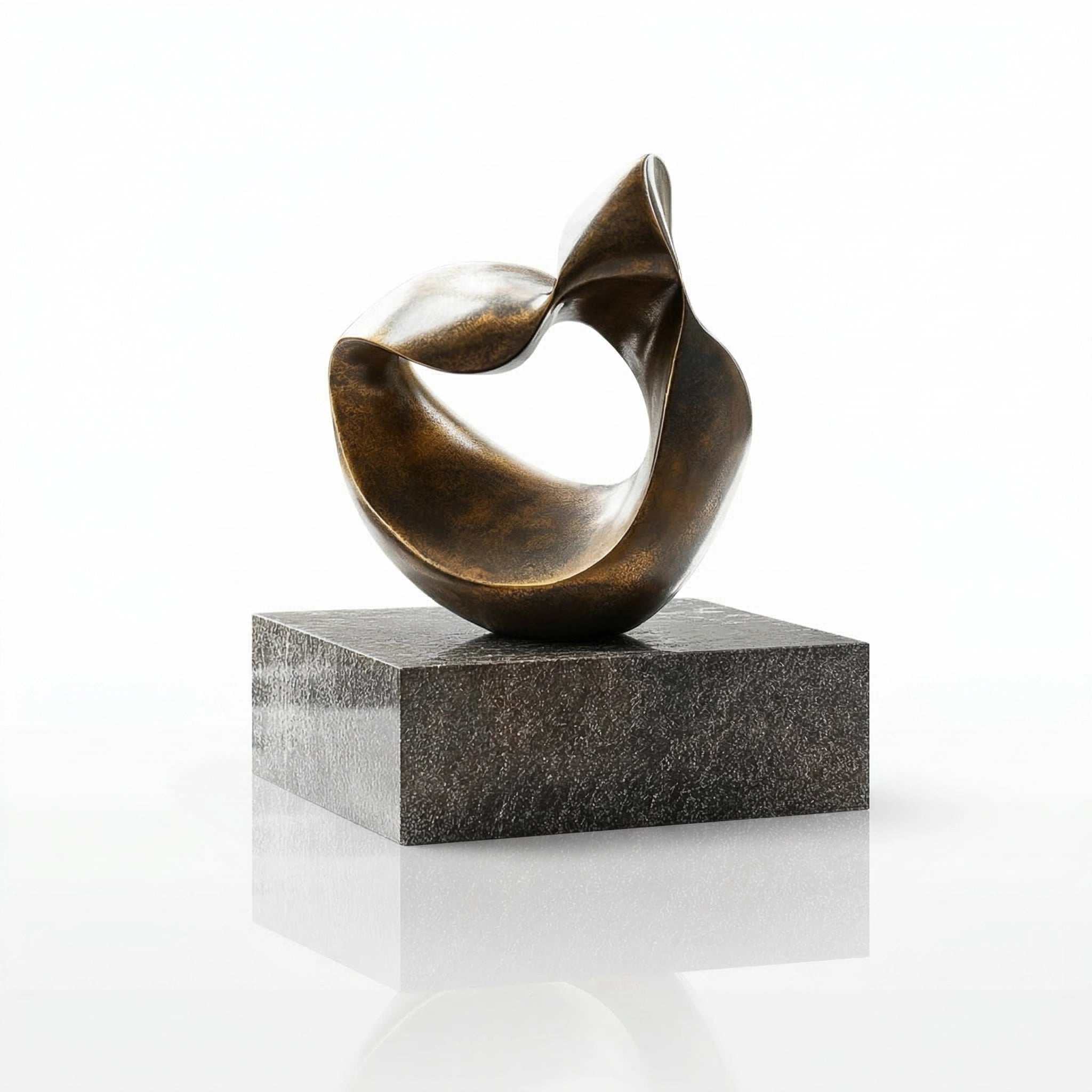 Vela-Bronze--Brass-Abstract-Loop-Sculpture-Poolside-Ribbon-Form-VSBS-6427-05
