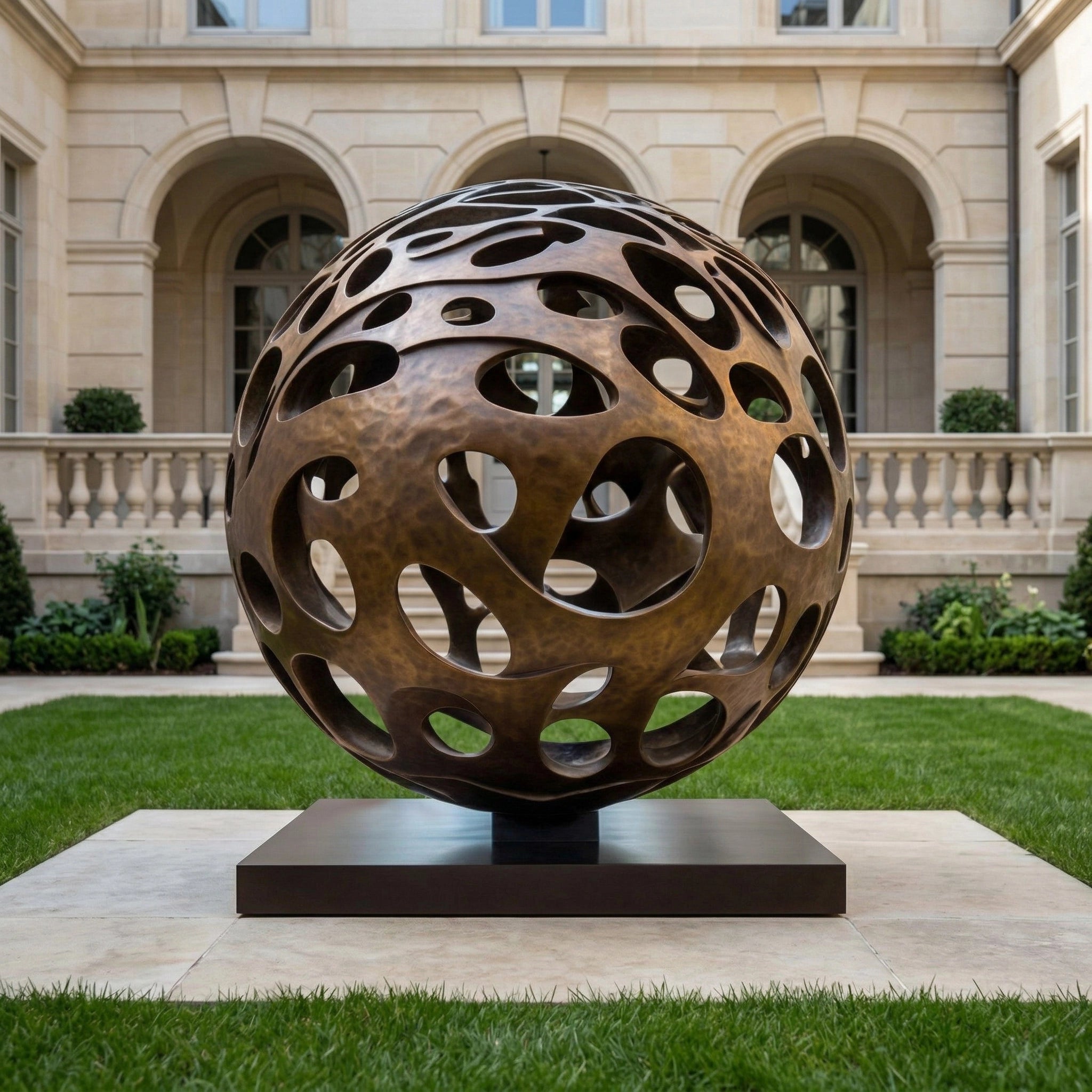 Vela-Bronze--Brass-Abstract-Orb-Sculpture-Openwork-Plinth-VSBS-5217-02