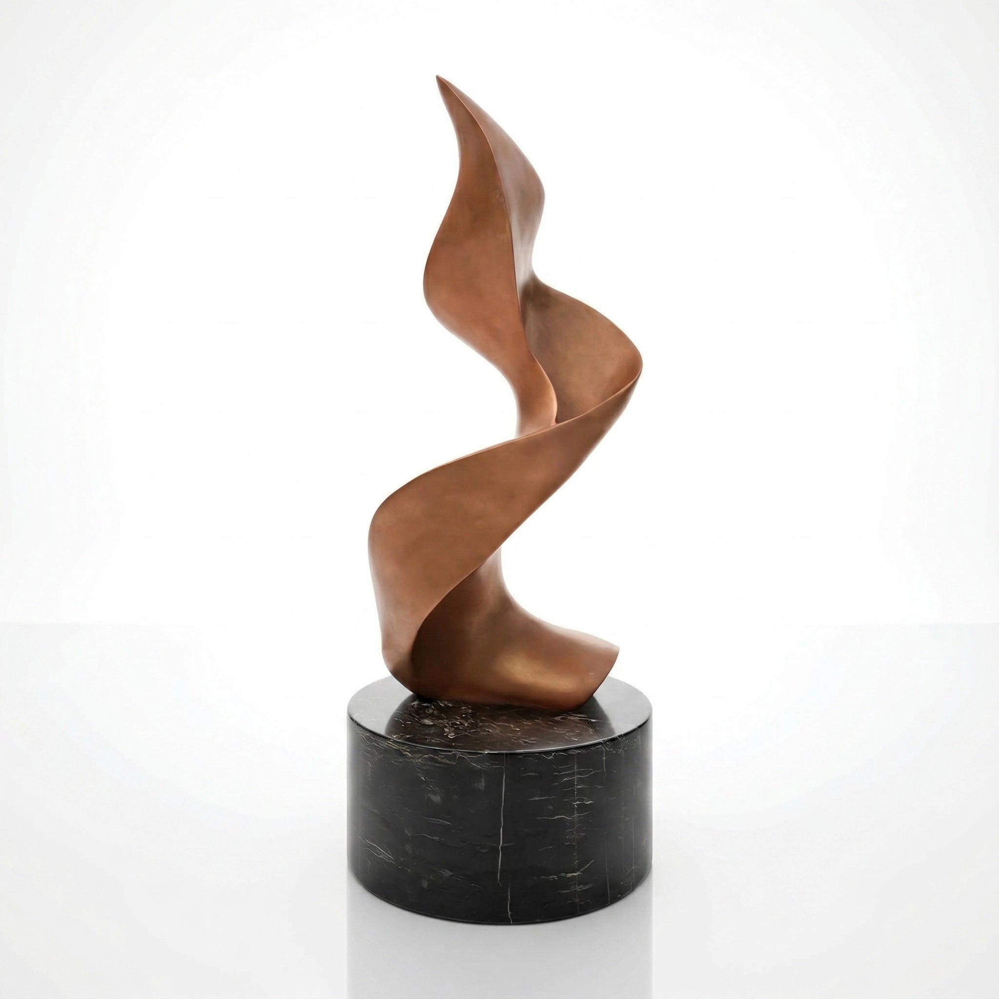 Vela-Bronze--Brass-Abstract-Ribbon-Sculpture-Black-Marble-Base-VSBS-8456-03