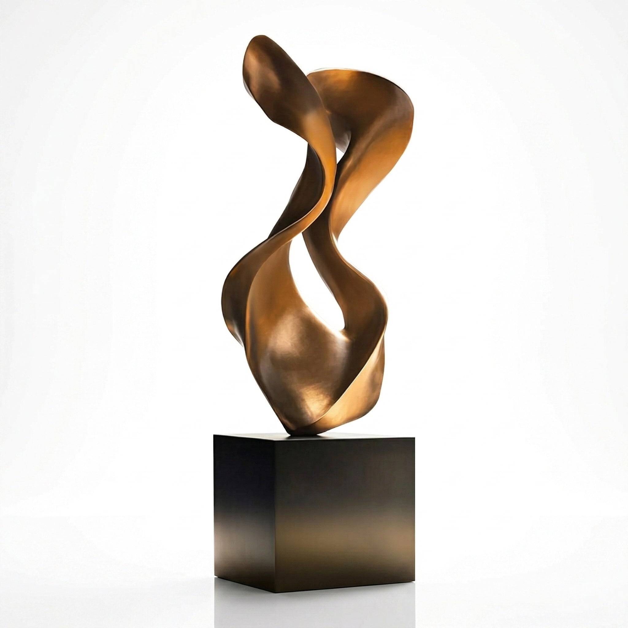 Vela-Bronze--Brass-Abstract-Ribbon-Sculpture-Garden-Pedestal-VSBS-472-05
