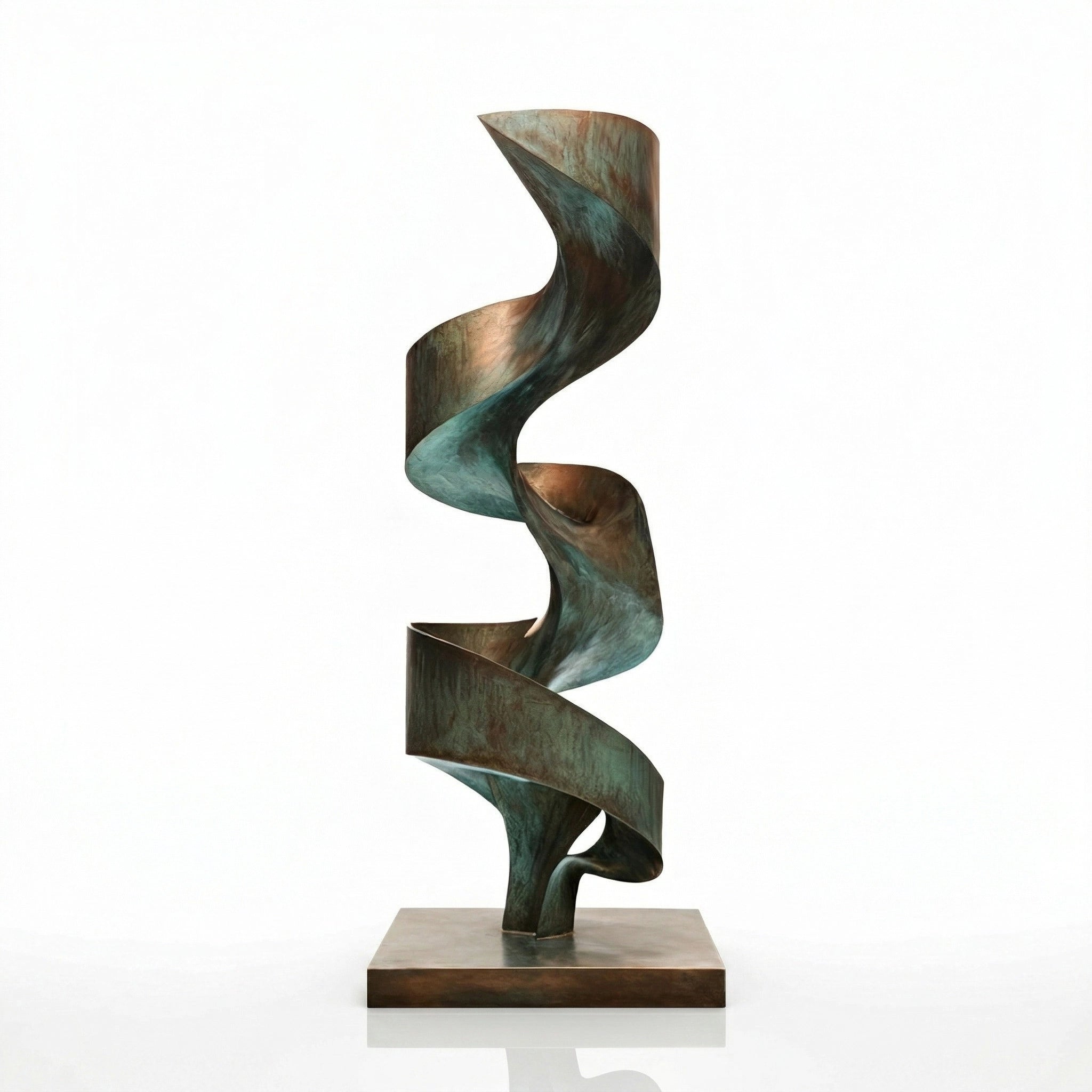 Vela-Bronze--Brass-Abstract-Ribbon-Sculpture-Garden-Plinth-VSBS-7685-04