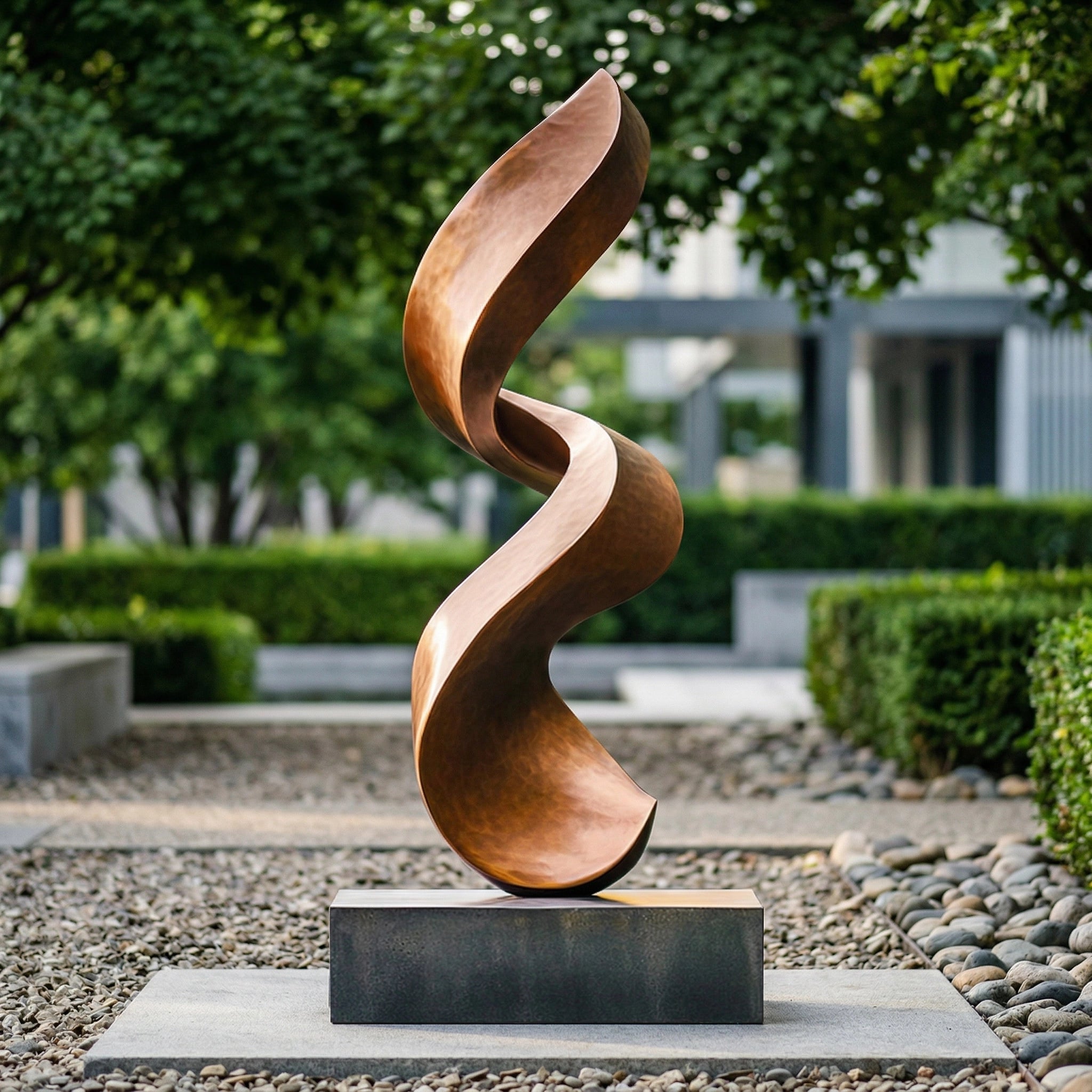 Vela-Bronze--Brass-Abstract-Ribbon-Sculpture-Garden-Twist-VSBS-7642-01