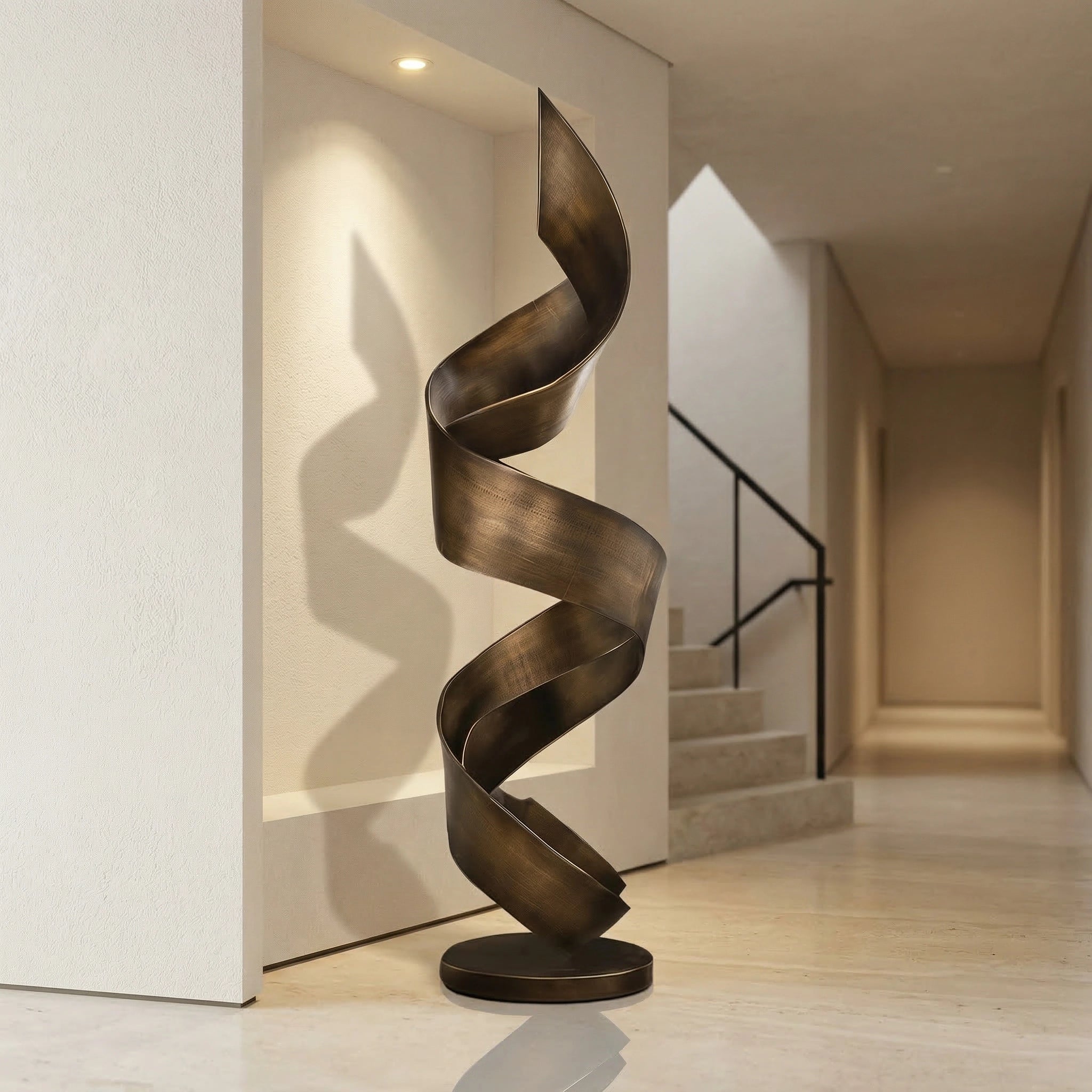 Vela-Bronze--Brass-Abstract-Ribbon-Sculpture-Spiral-Floor-Standing-VSBS-9336-04