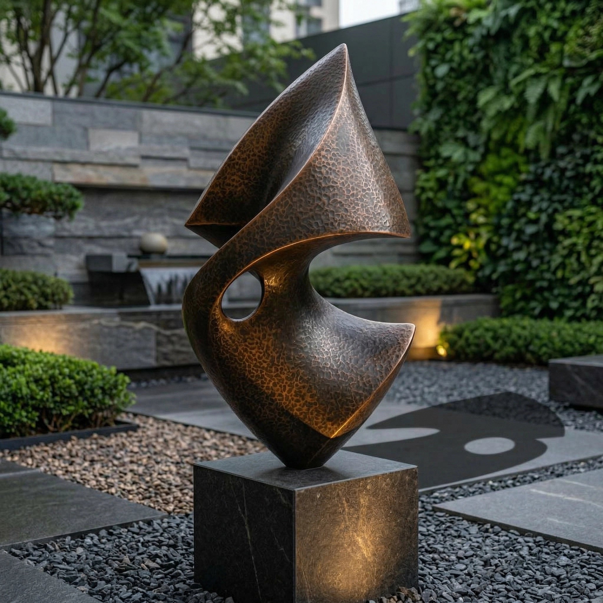 Vela-Bronze--Brass-Abstract-Sail-Sculpture-Garden-Pedestal-VSBS-2417-02