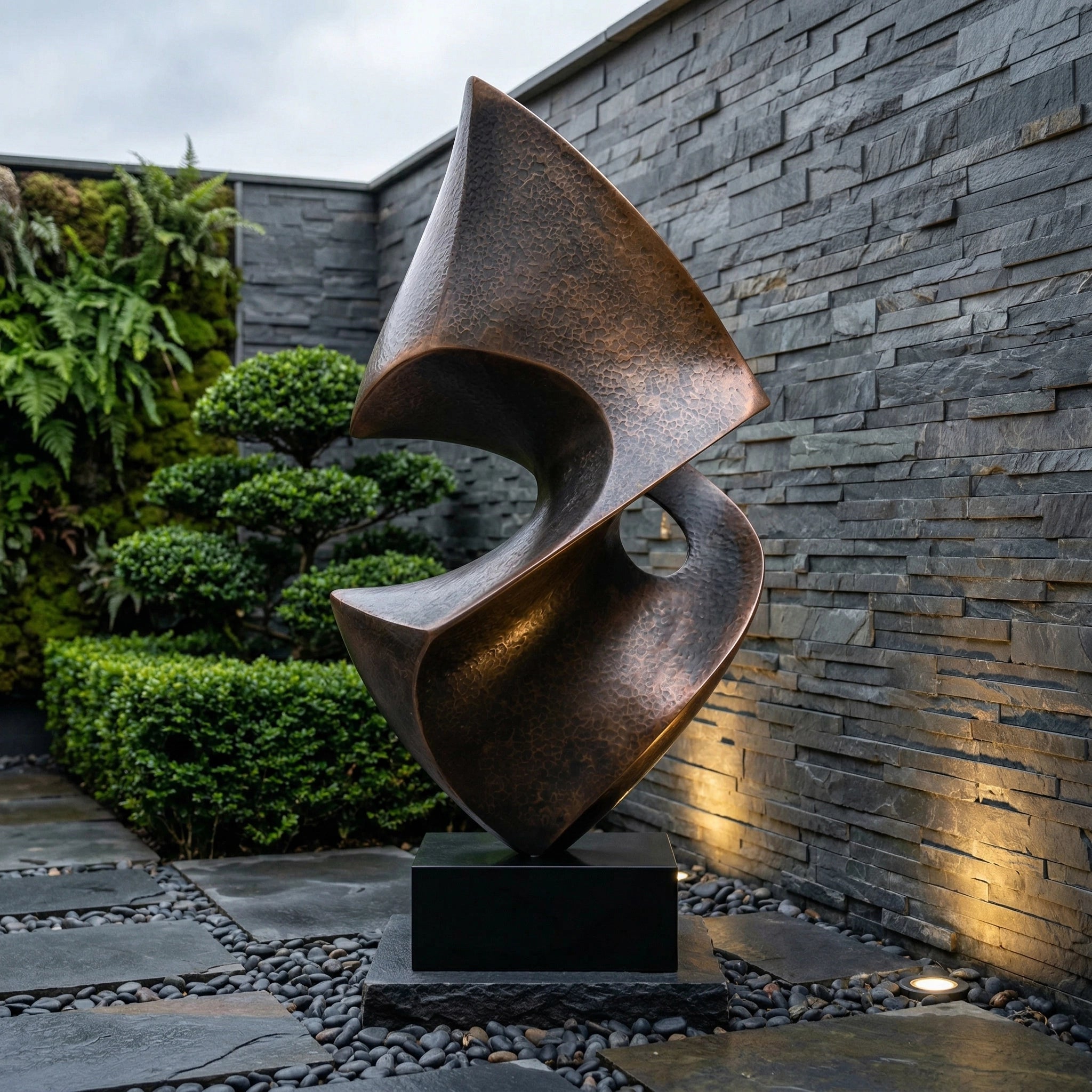 Vela-Bronze--Brass-Abstract-Sail-Sculpture-Garden-Pedestal-VSBS-2417-03