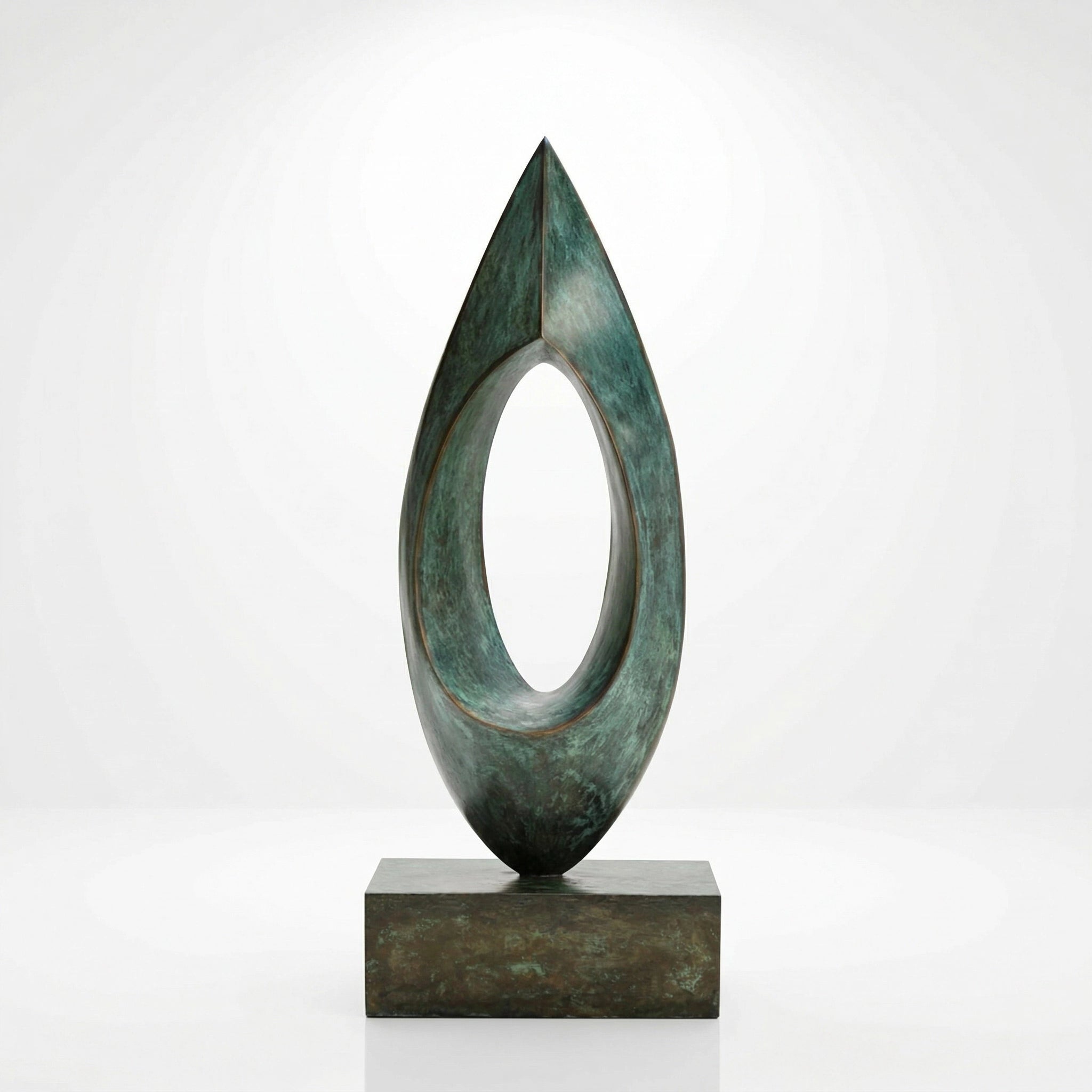 Vela-Bronze--Brass-Abstract-Teardrop-Sculpture-Oval-Void-Courtyard-Placement-VSBS-7153-04
