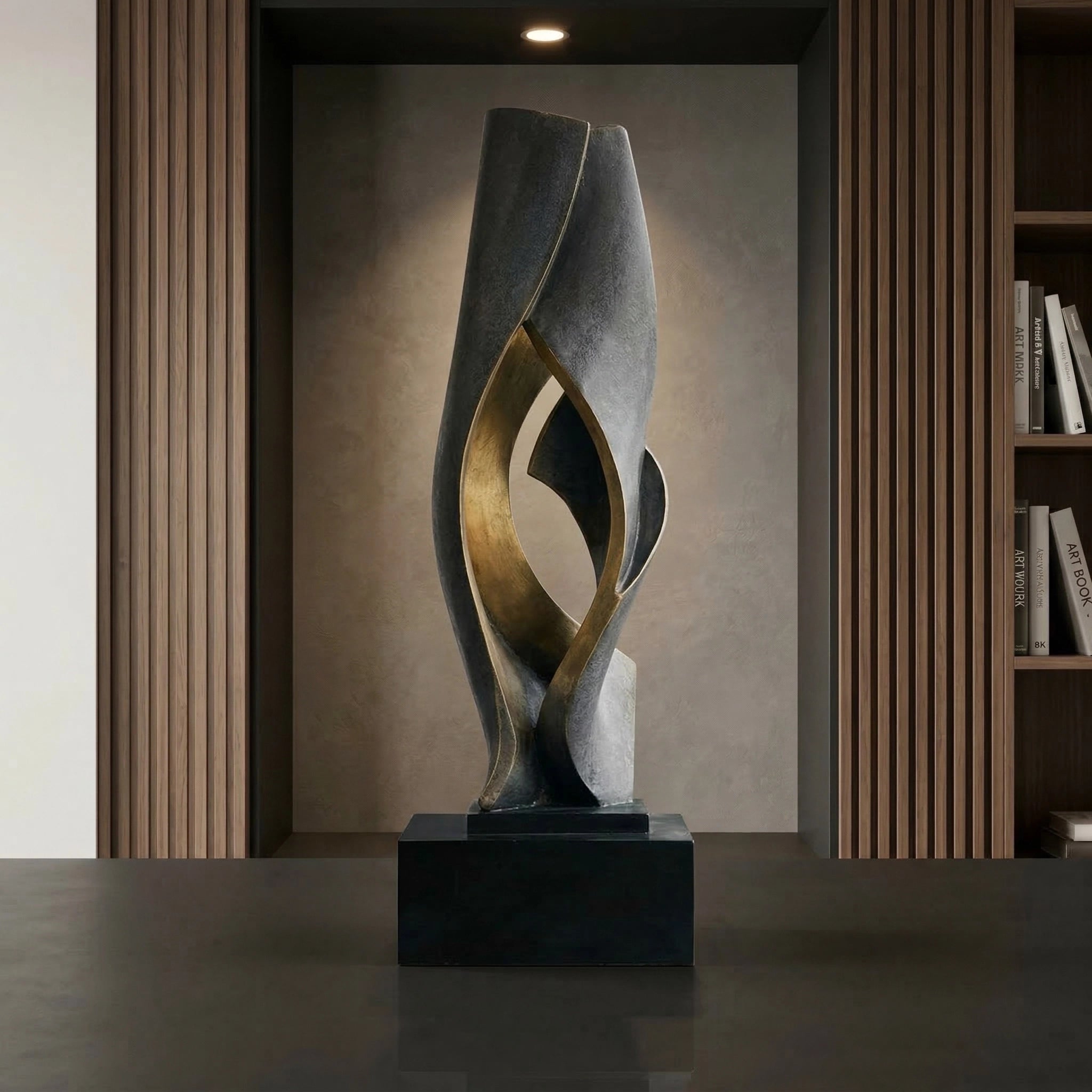 Vela-Bronze--Brass-Abstract-Torso-Sculpture-Console-Scale-VSBS-8574-02