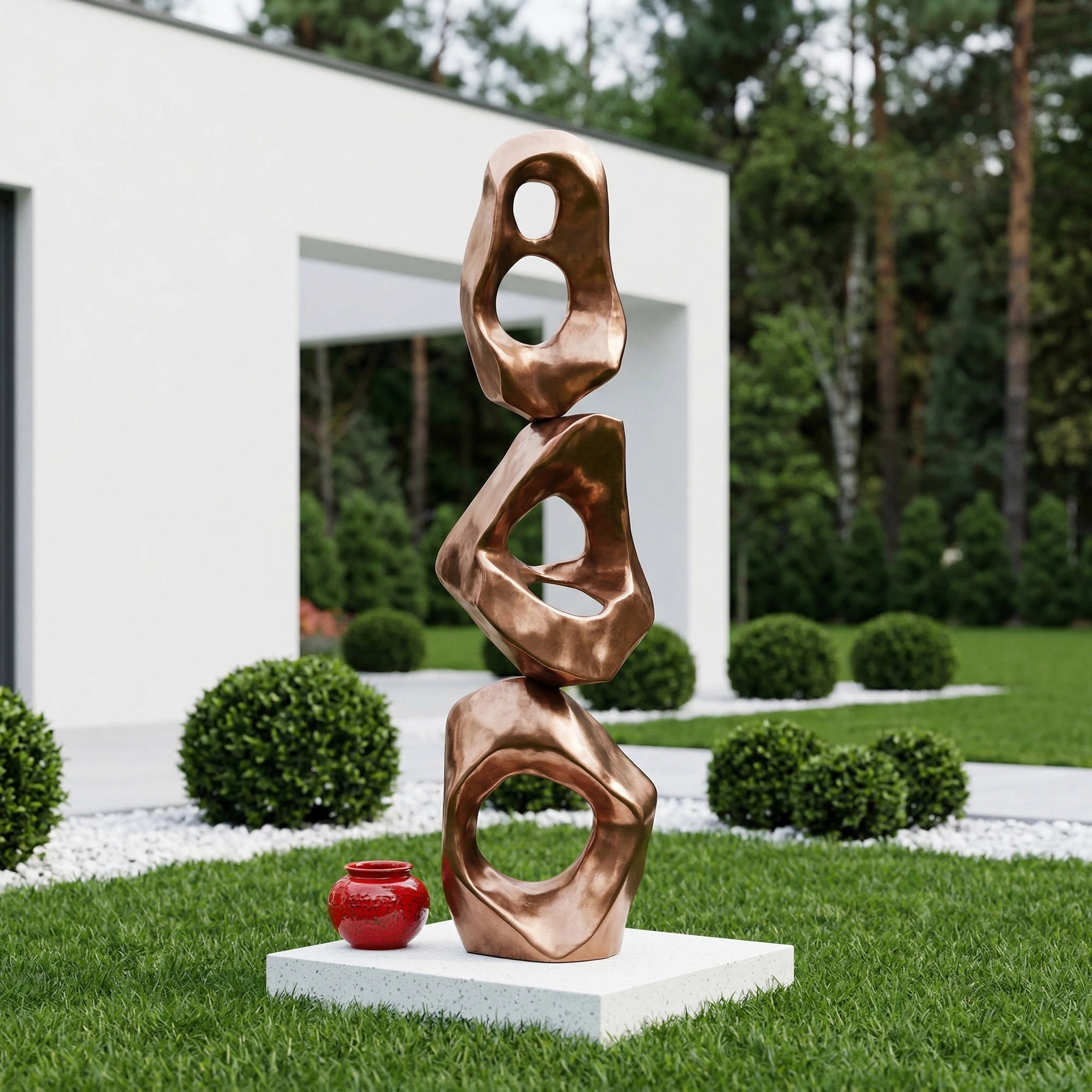 Vela-Bronze--Brass-Abstract-Totem-Sculpture-Garden-Placement-VSBS-5476-01