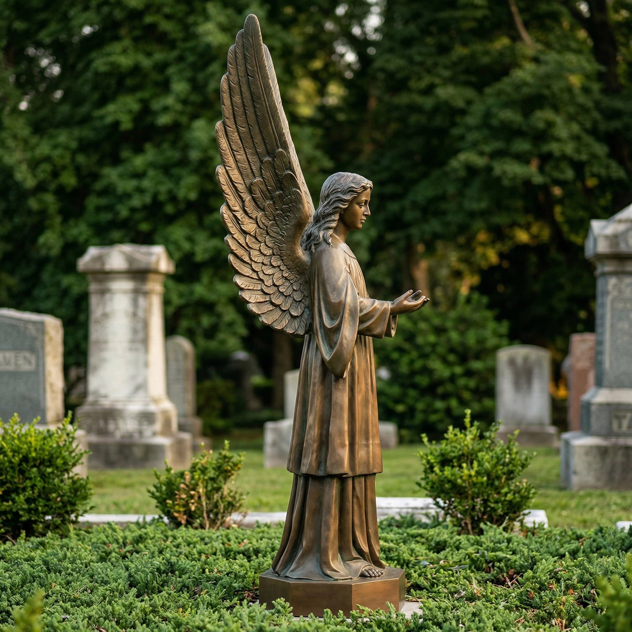 Vela-Bronze--Brass-Angelic-Sculpture-Garden-Monument-VSBS-5386-04
