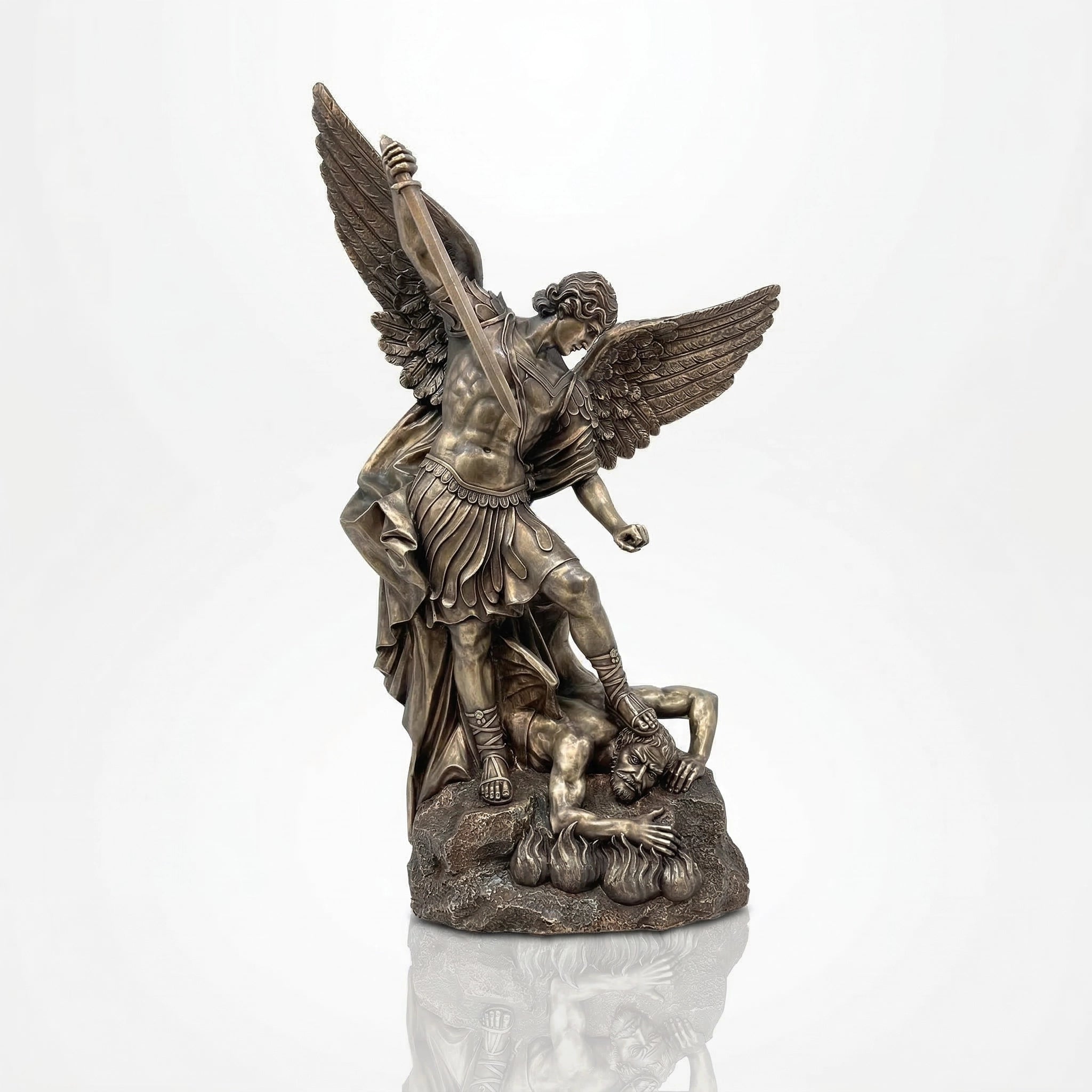 Vela-Bronze--Brass-Archangel-Michael-Sculpture-Garden-Focal-Point-VSBS-7644-06