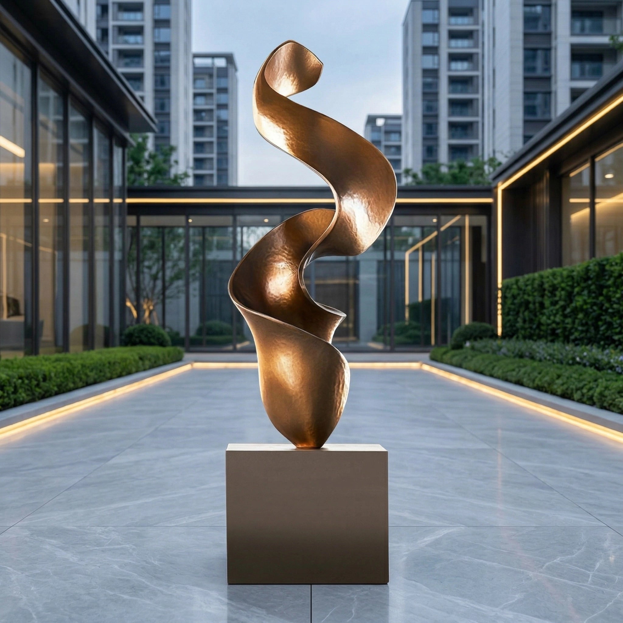Vela-Bronze--Brass-Ascending-Ribbon-Sculpture-Courtyard-Statement-VSBS-7748-01