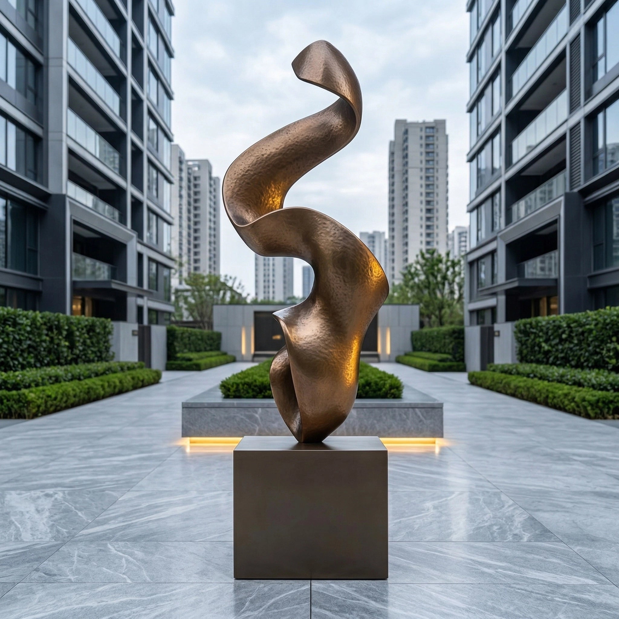 Vela-Bronze--Brass-Ascending-Ribbon-Sculpture-Courtyard-Statement-VSBS-7748-02