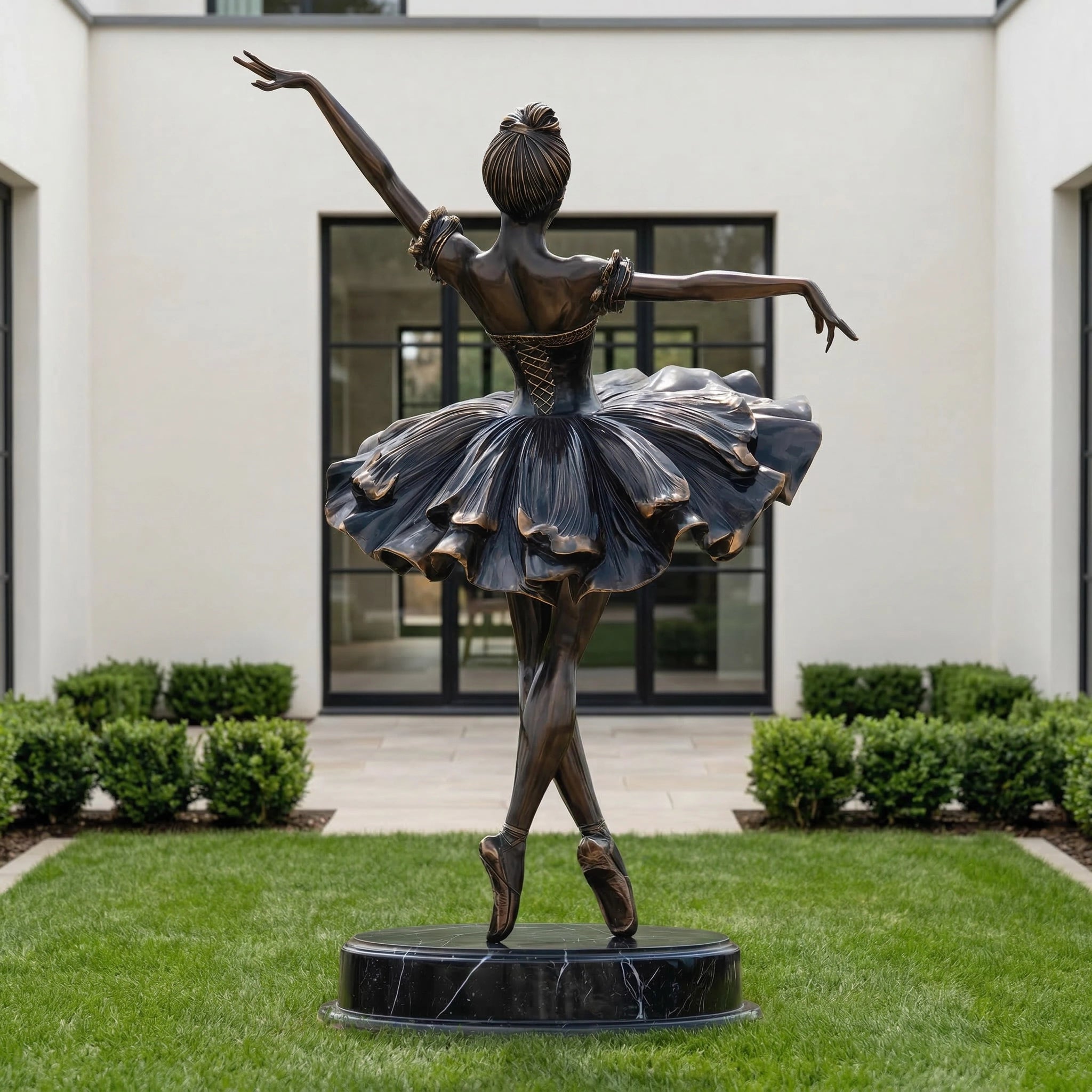 Vela-Bronze--Brass-Ballerina-Sculpture-Marble-Plinth-VSBS-7646-01