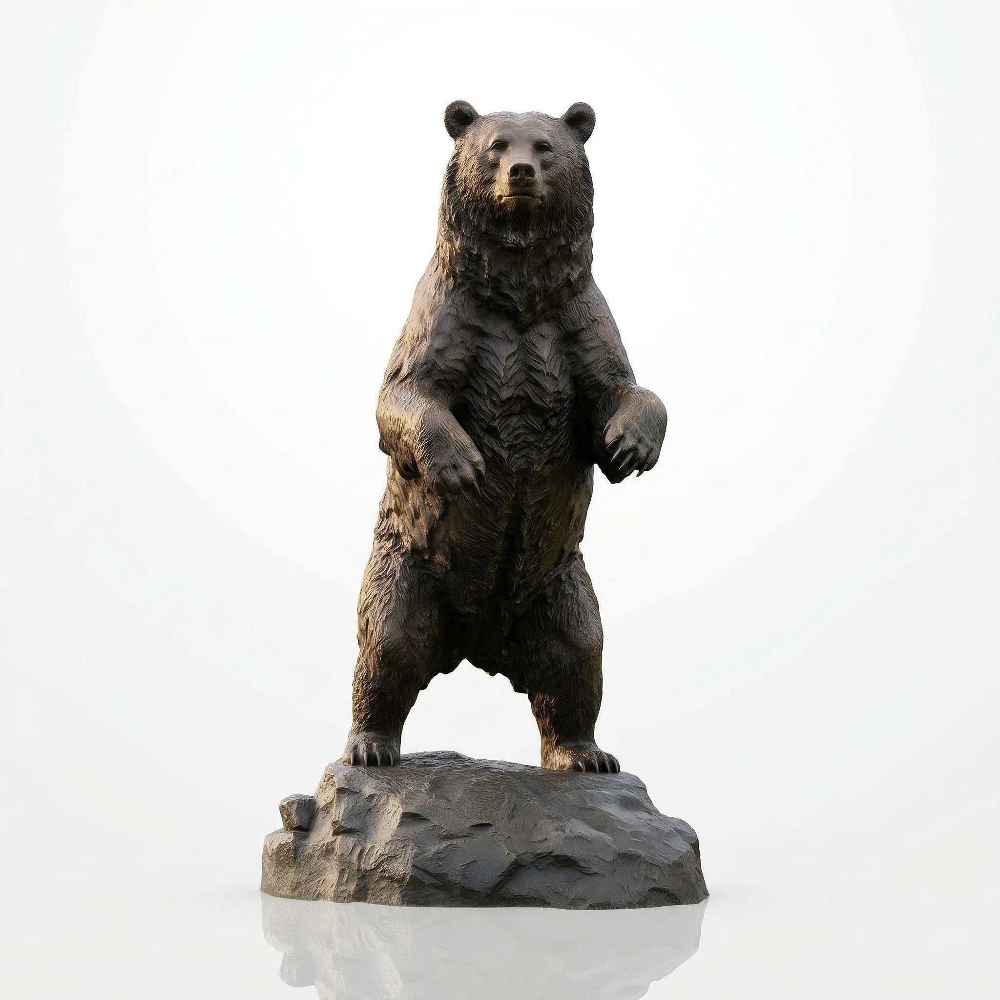 Vela-Bronze--Brass-Bear-Sculpture-Standing-Garden-Focus-VSBS-7549-06