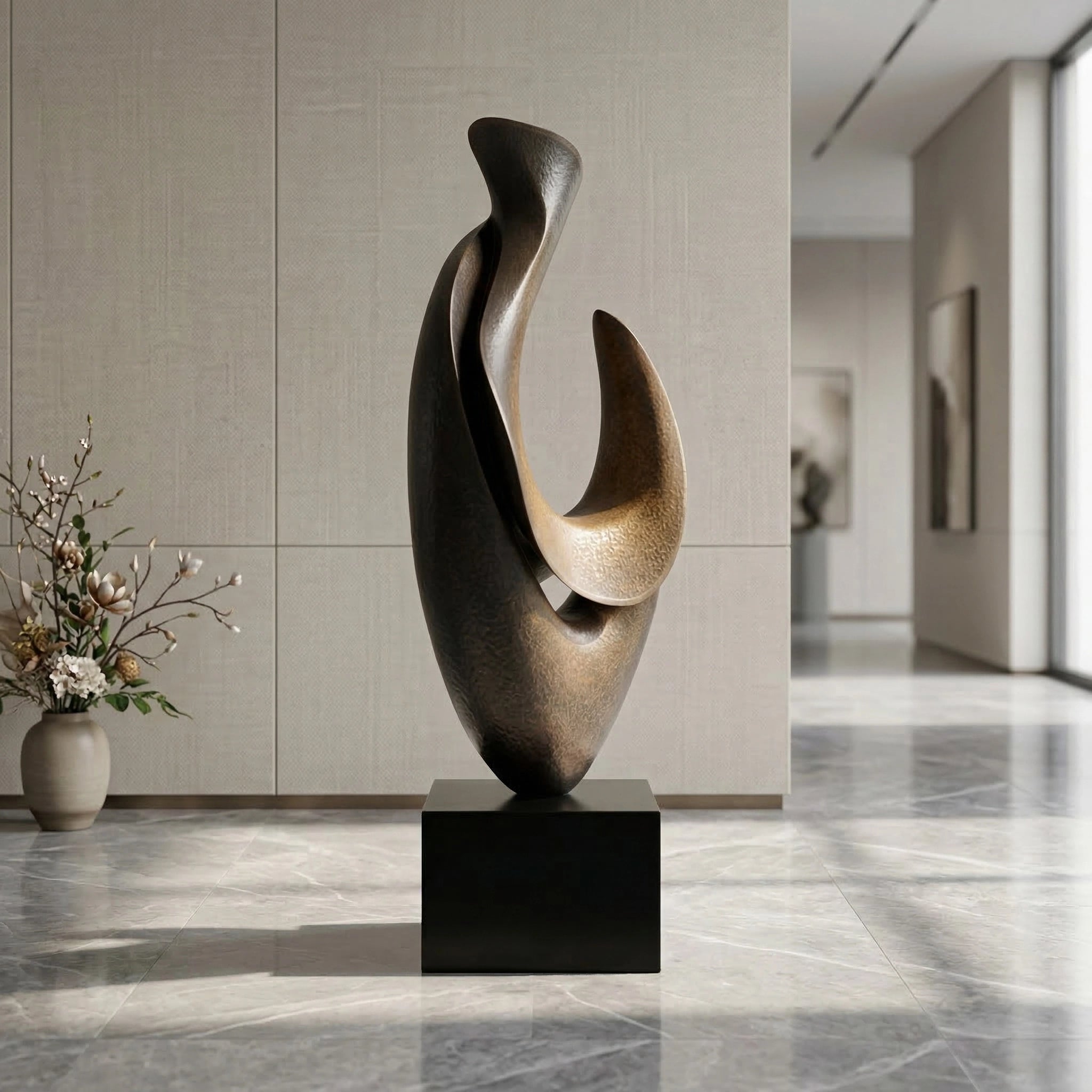 Vela-Bronze--Brass-Biomorphic-Form-Sculpture-Indoor-Statement-Piece-VSBS-8472-02