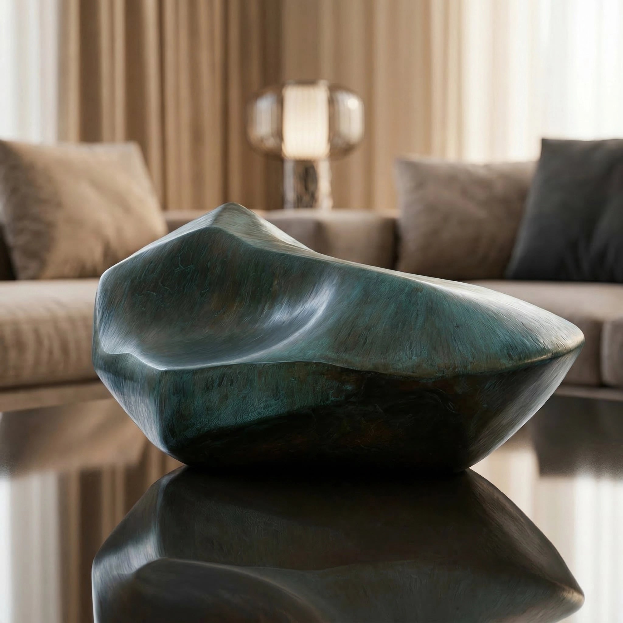 Vela-Bronze--Brass-Biomorphic-Wave-Sculpture-Tabletop-Form-VSBS-7344-01