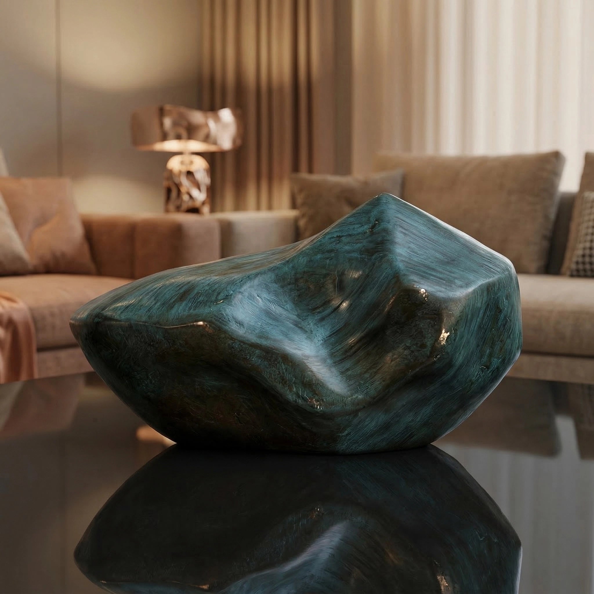 Vela-Bronze--Brass-Biomorphic-Wave-Sculpture-Tabletop-Form-VSBS-7344-02