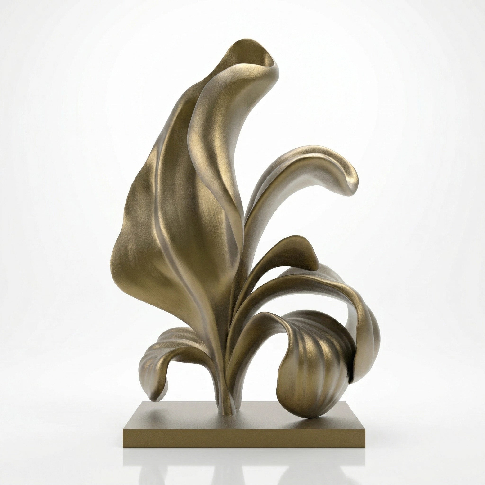 Vela-Bronze--Brass-Botanical-Sculpture-Lobby-Placement-VSBS-6926-05
